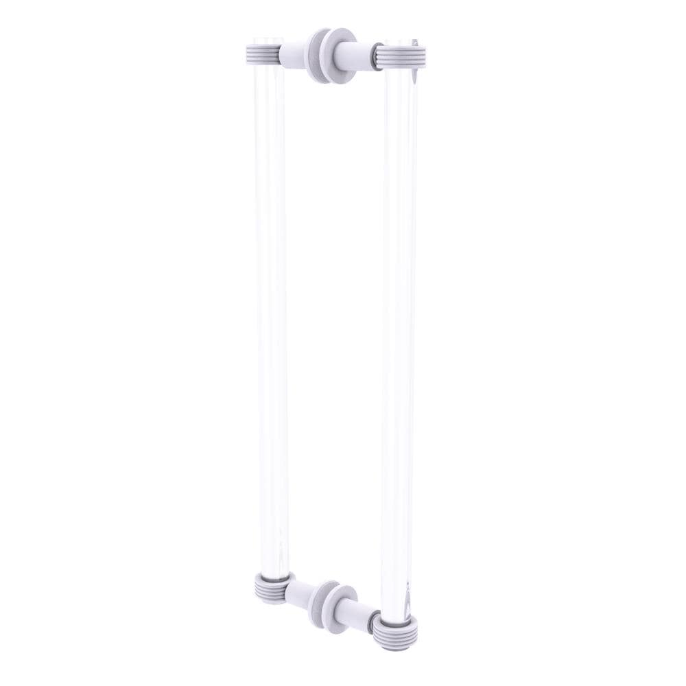 Allied Brass CV-406G-18BB-WHM White 18-in Hinged Shower Door Handle