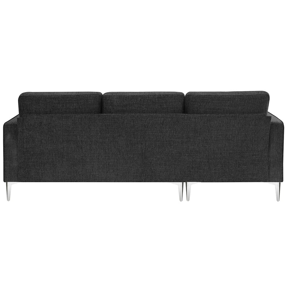 3 Seat Streamlined Upholstered Sofa Couch with Removable Back and Seat  Cushions and 2 pillows, Beige-ModernLuxe