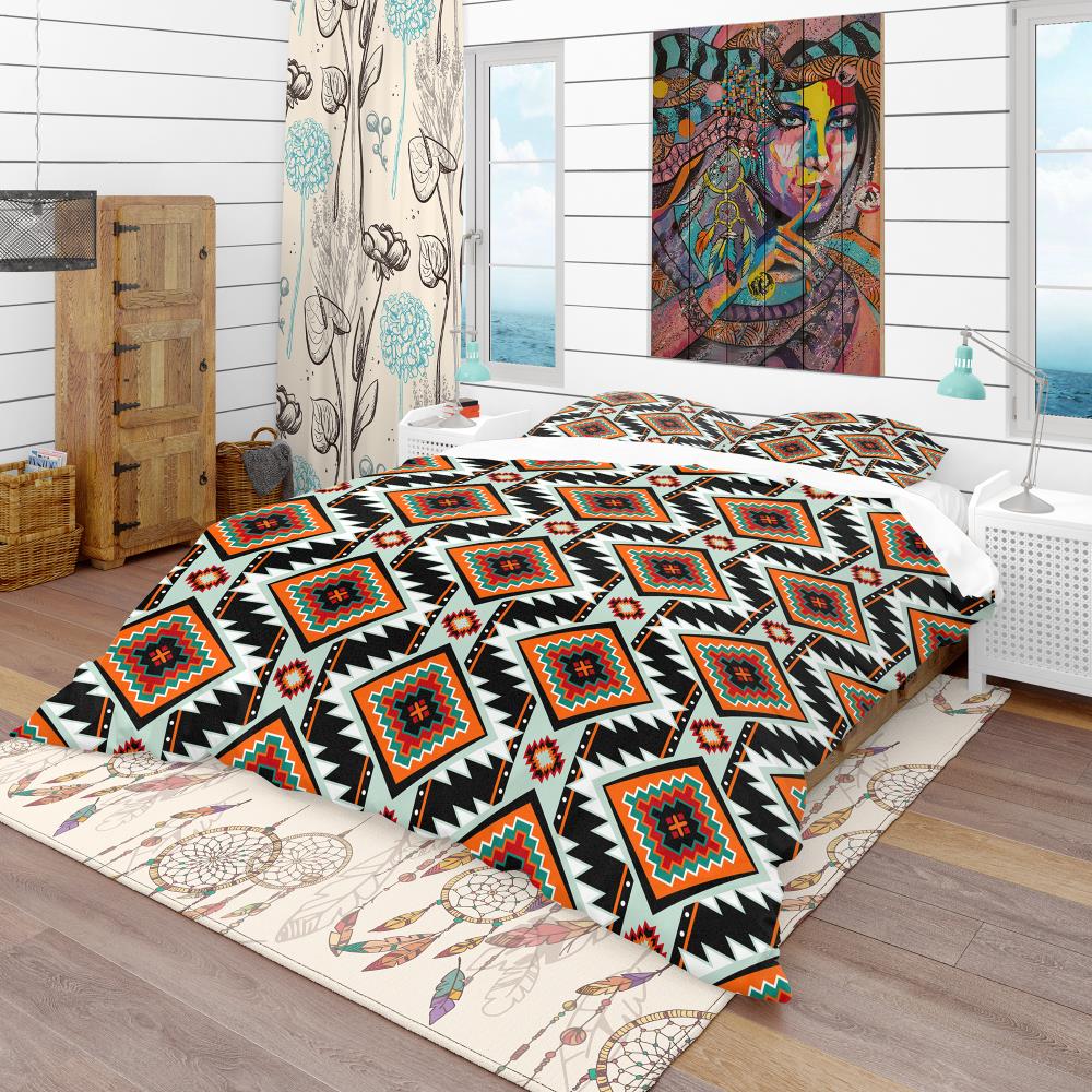 Designart BED18820-K 3 -Piece Black King Duvet cover Set