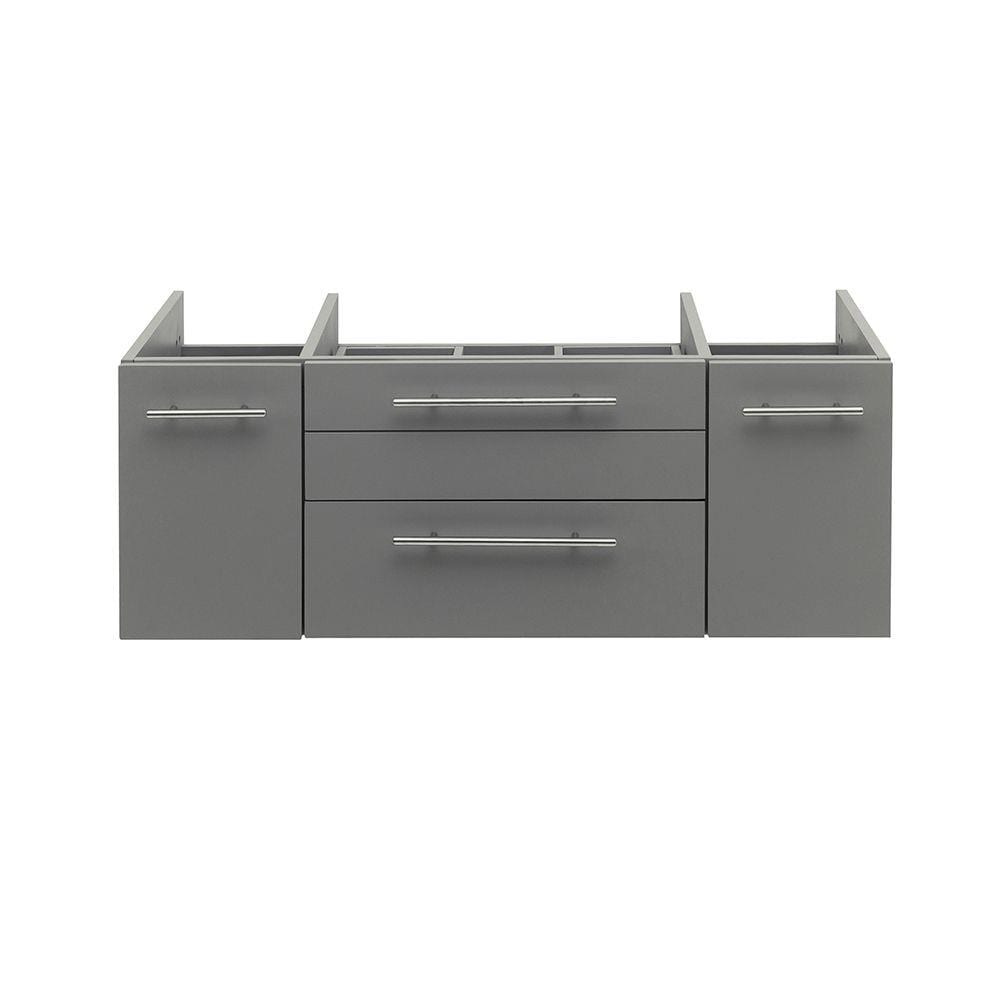 Fresca FCB6142GR-VSL Lucera 42-in Gray Floating Bathroom Vanity Base Cabinet without Top