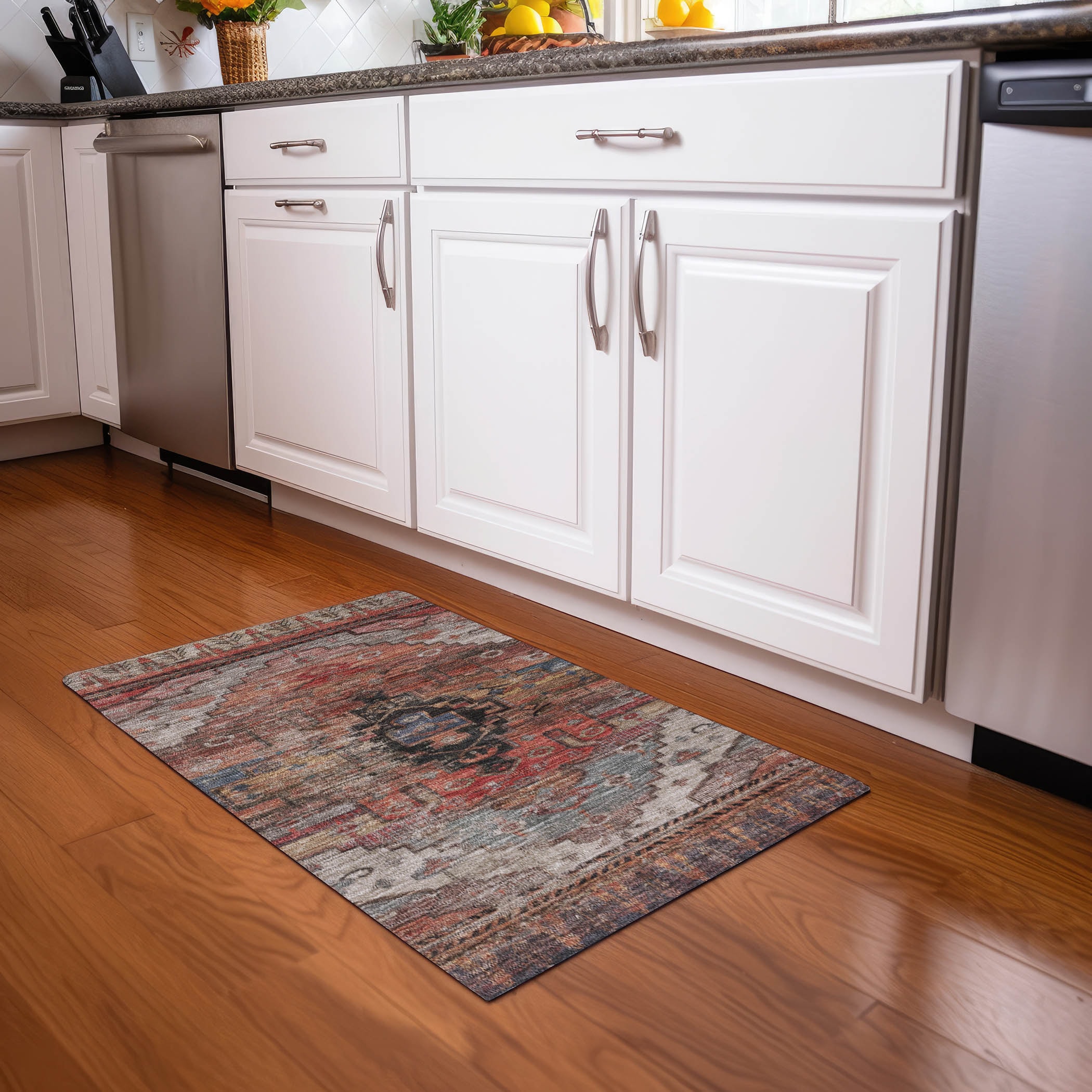 Addison Rugs ACN1776PK20X30 Chantille ACN1776PK 1 x 2 (ft) Loomed Polyester Paprika Rectangular Indoor/Outdoor Machine washable Area rug