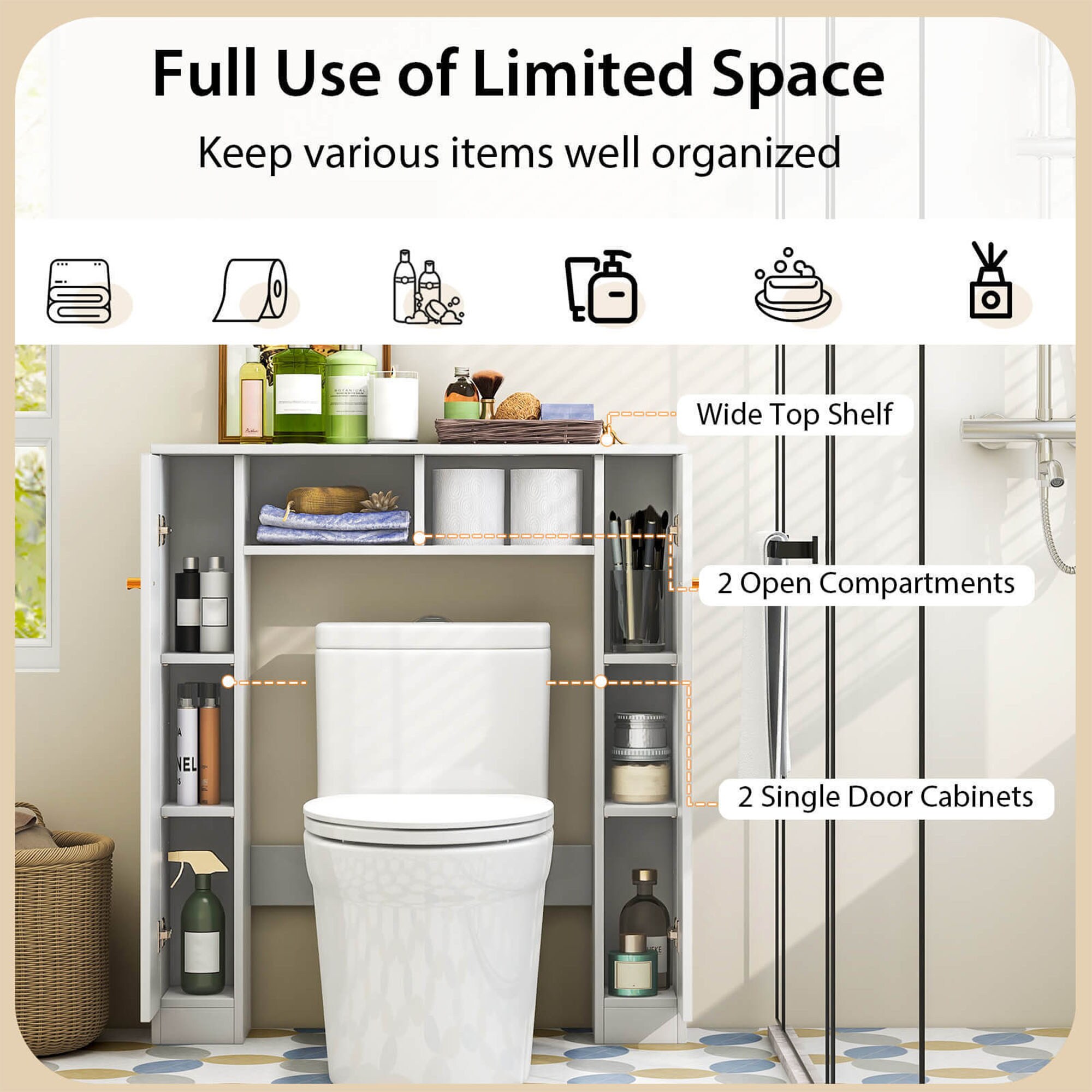 WELLFOR BTJ7882WH etageres - View #6