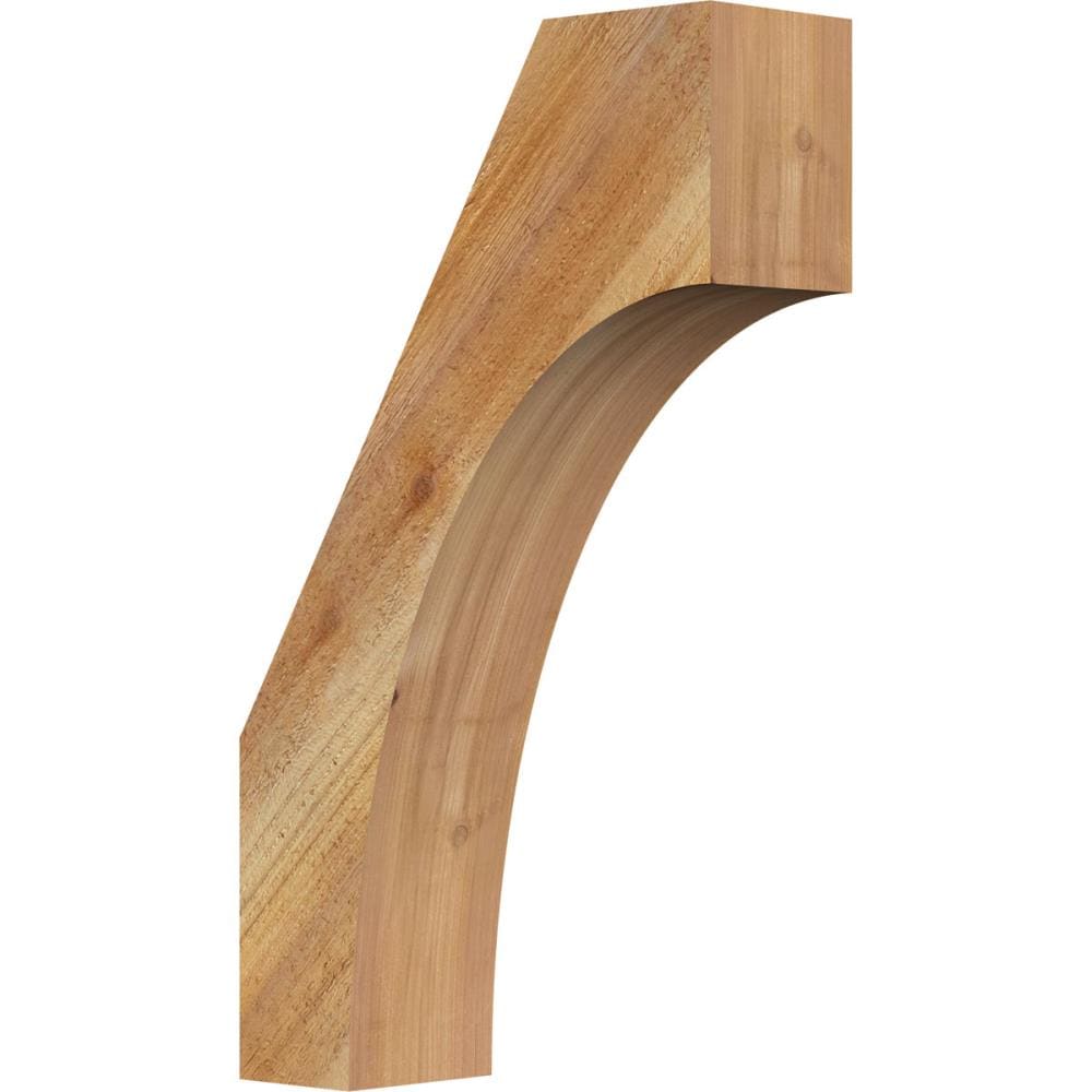 Ekena Millwork BRC04X12X20WTL00RWR 4-in x 12-in x 20-in Western Red Cedar Unfinished Wood Westlake Tough Sawn Knee Brace