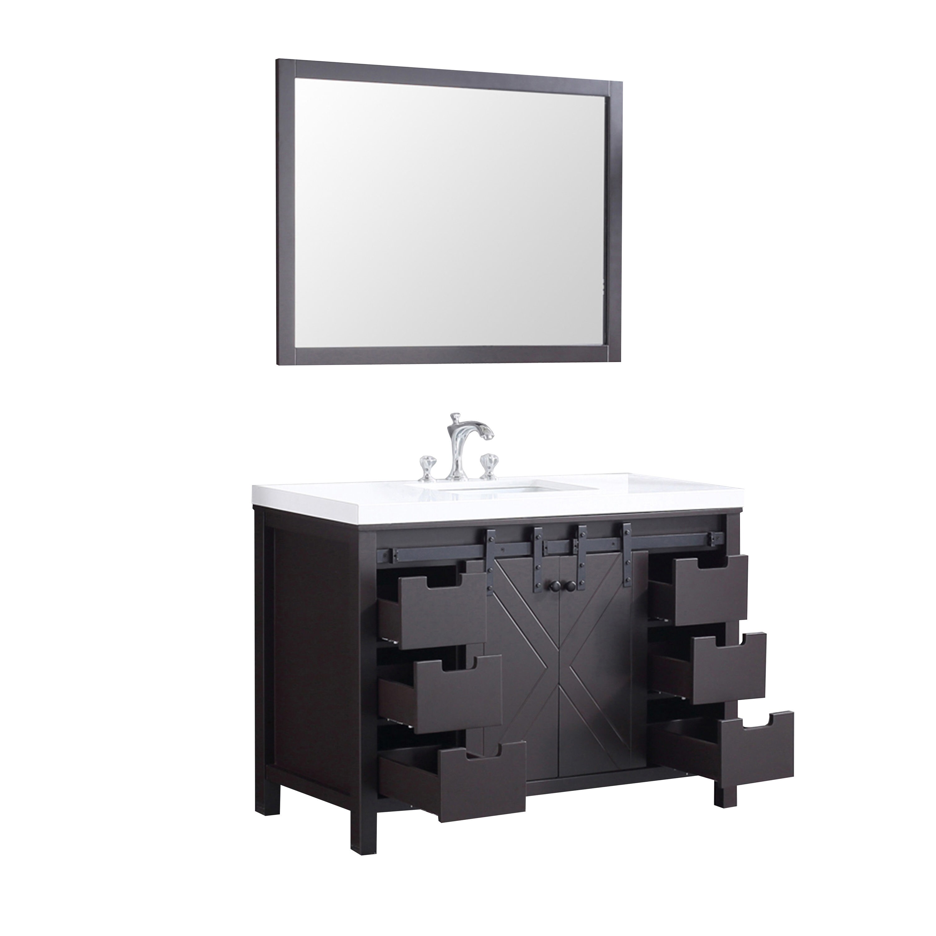Lexora LM342248SCCSM44F Bath-Vanity-Combo - View #12