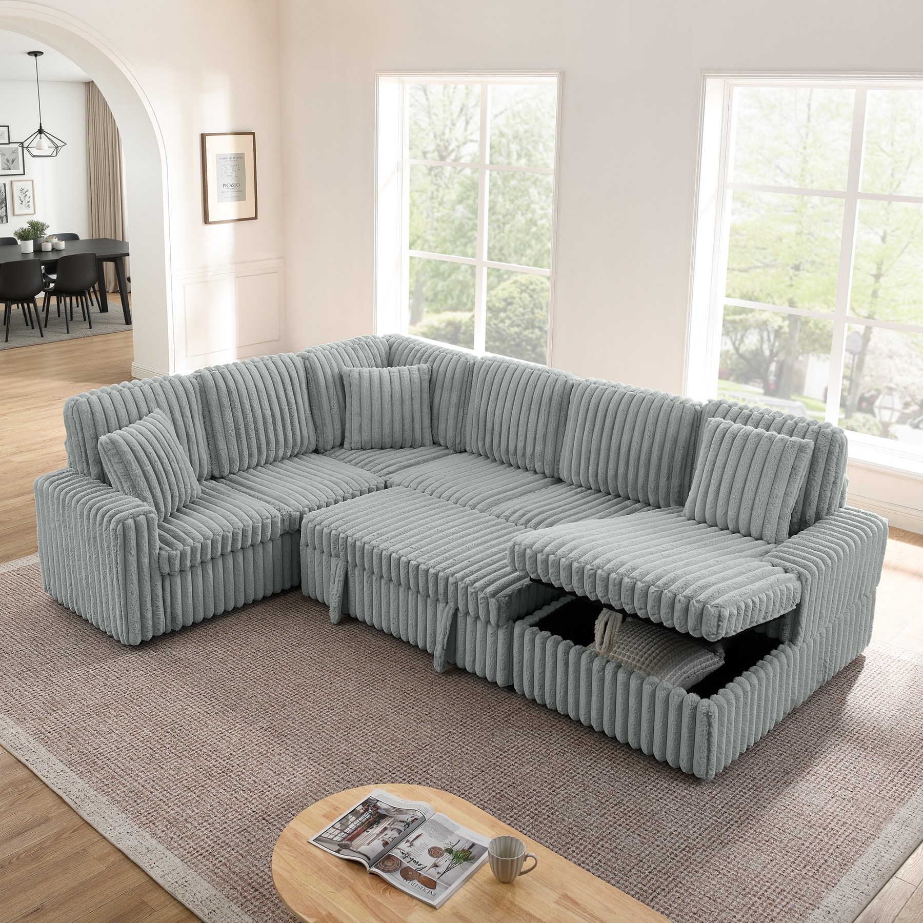 SINOFURN SYA370147GY Sofas-Loveseats - View #5