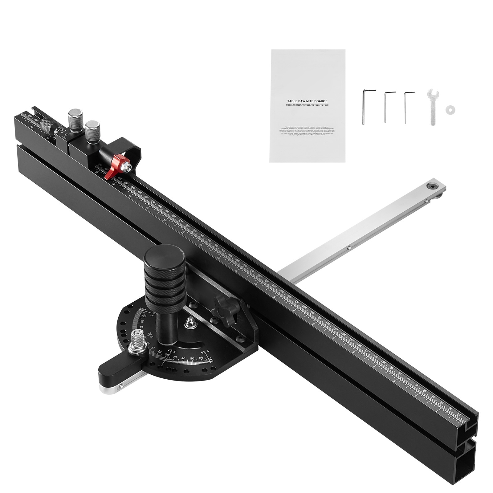 VEVOR TJXQGDKS6060DGXZUV0 Adjustable Miter saw stop