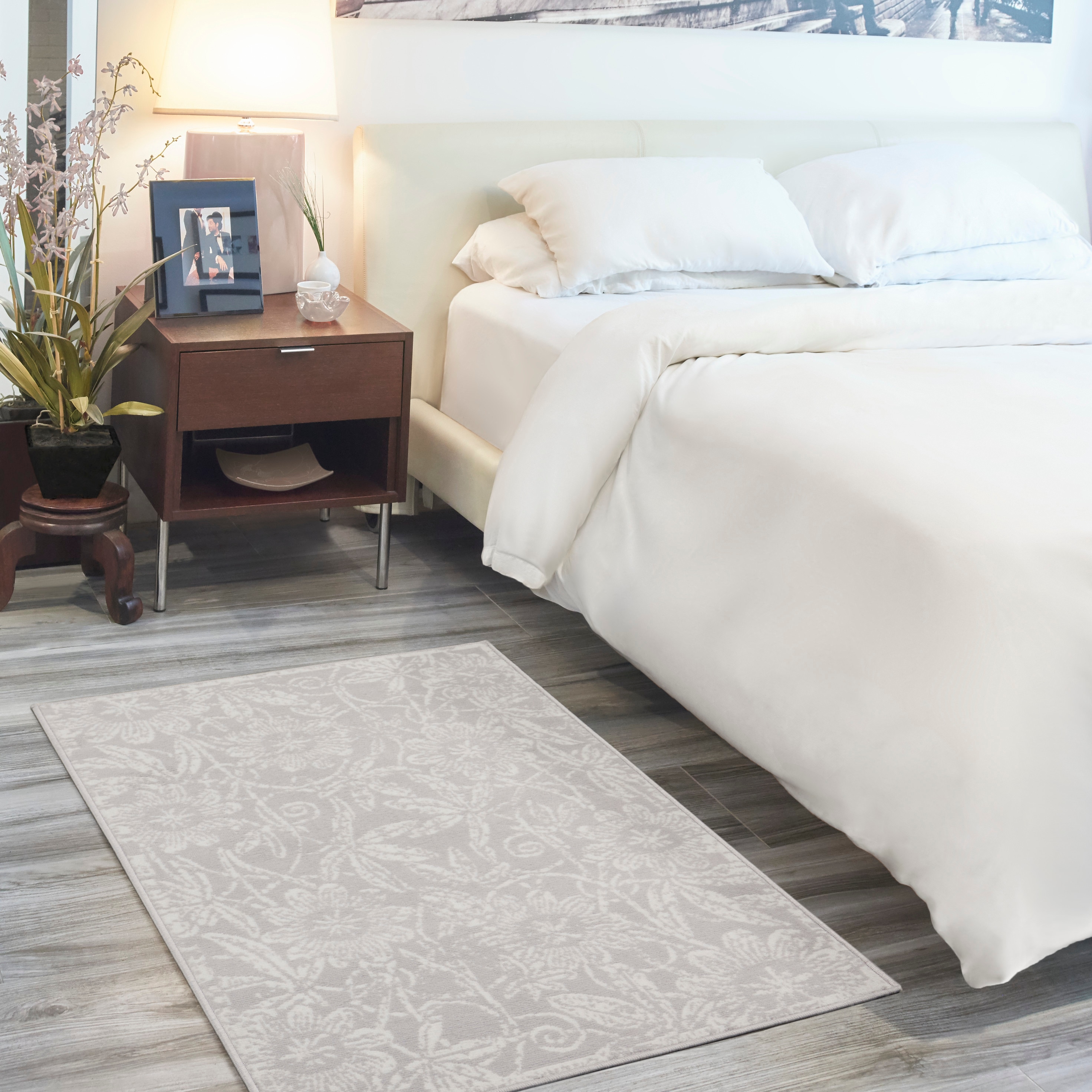 Nourison 99446832061 Whimsicle 3 x 5 Grey Indoor Floral/Botanical Area Rug