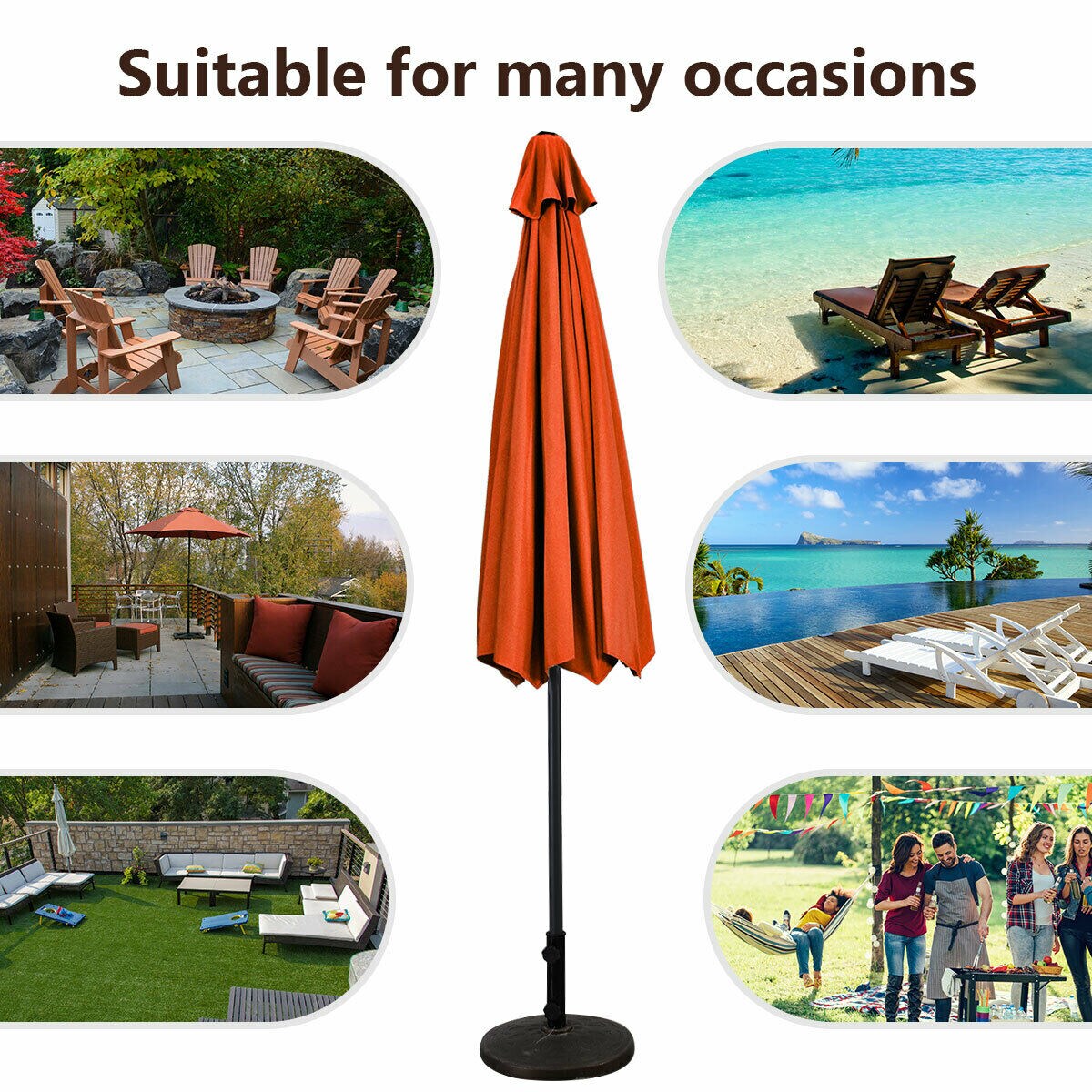 WELLFOR CHY-528PGCCF Umbrellas-2 - View #7