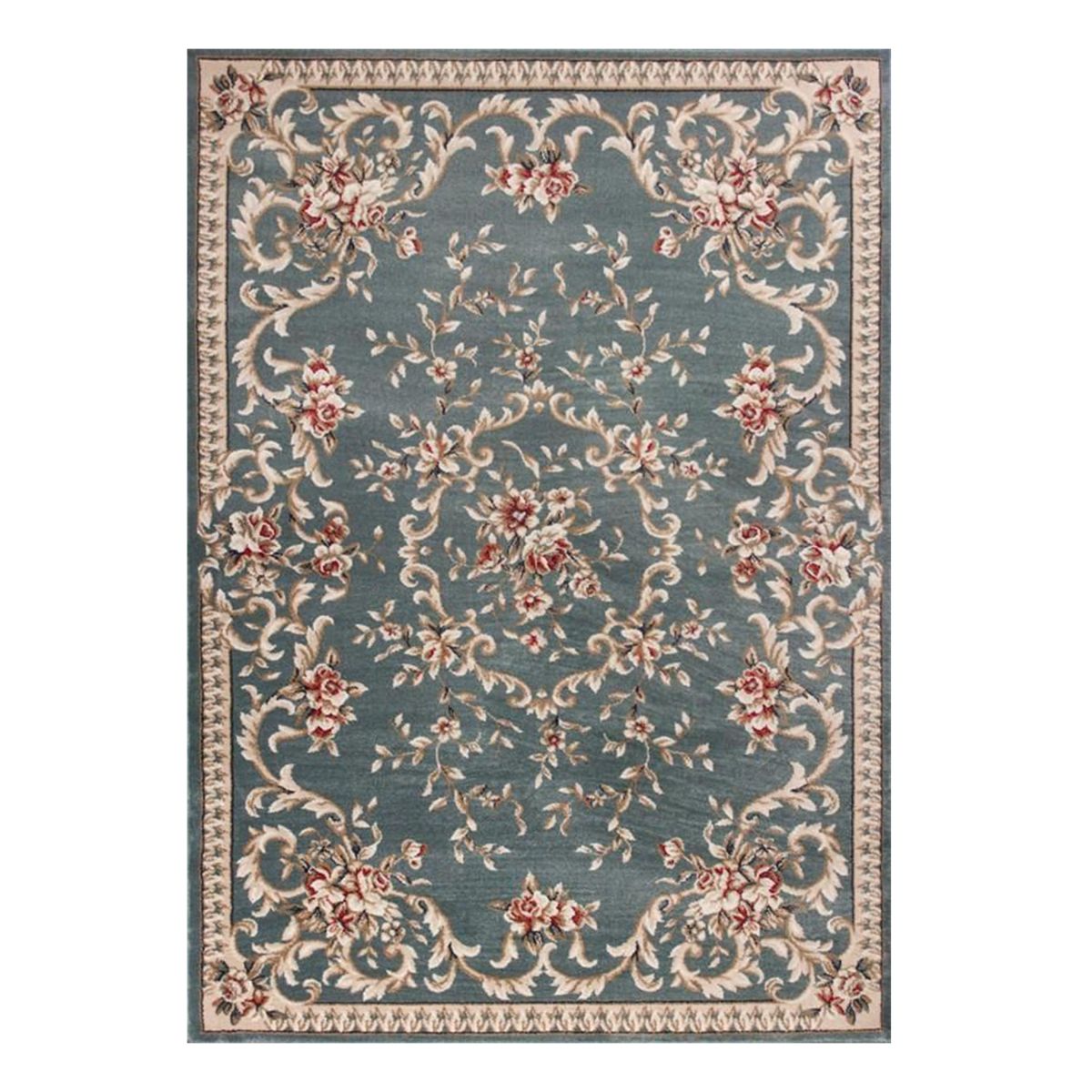 HomeRoots 352965 Bernadette 7 x 9 Rag Red Indoor Border Area Rug