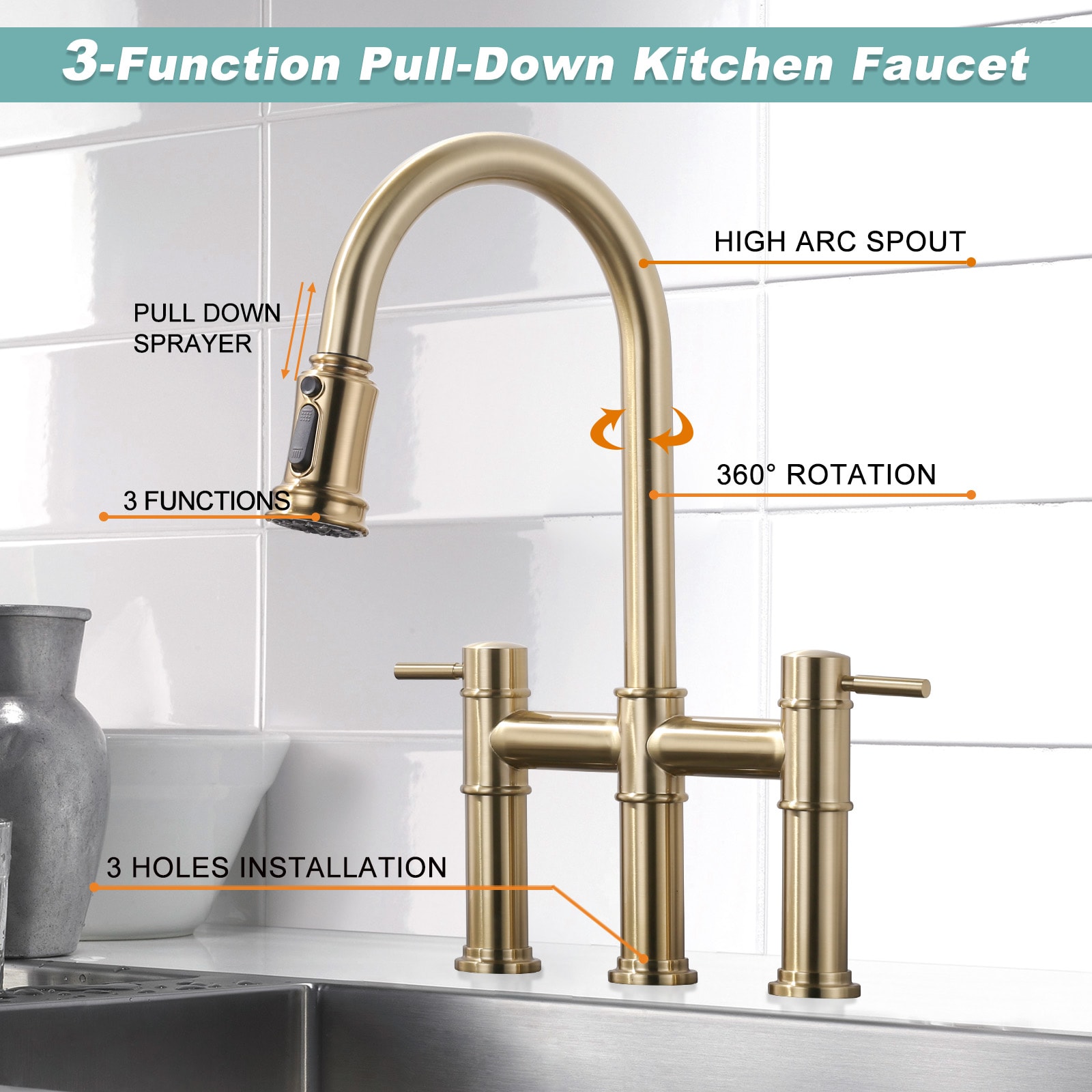 WOWOW 2314700G Kitchen-Faucets - View #5