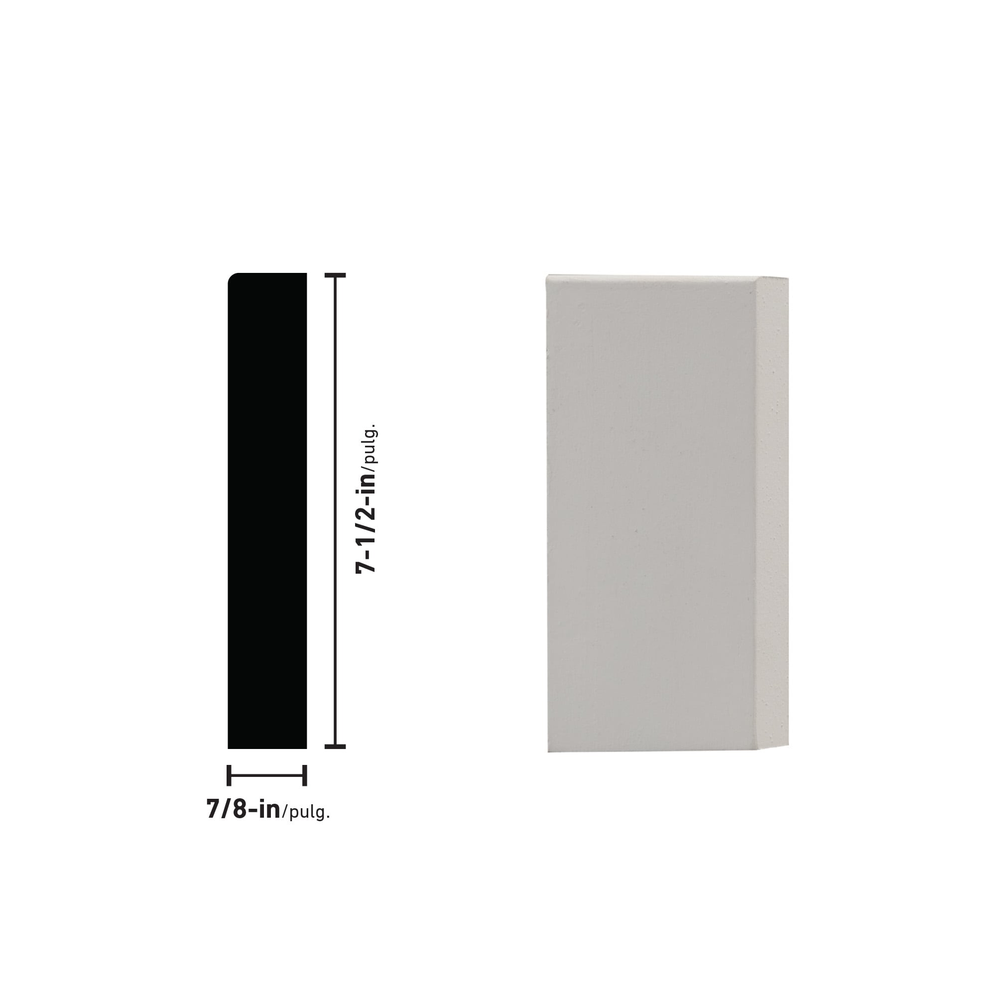 Ornamental Mouldings 1667PBMDF Moulding-Blocks - View #2