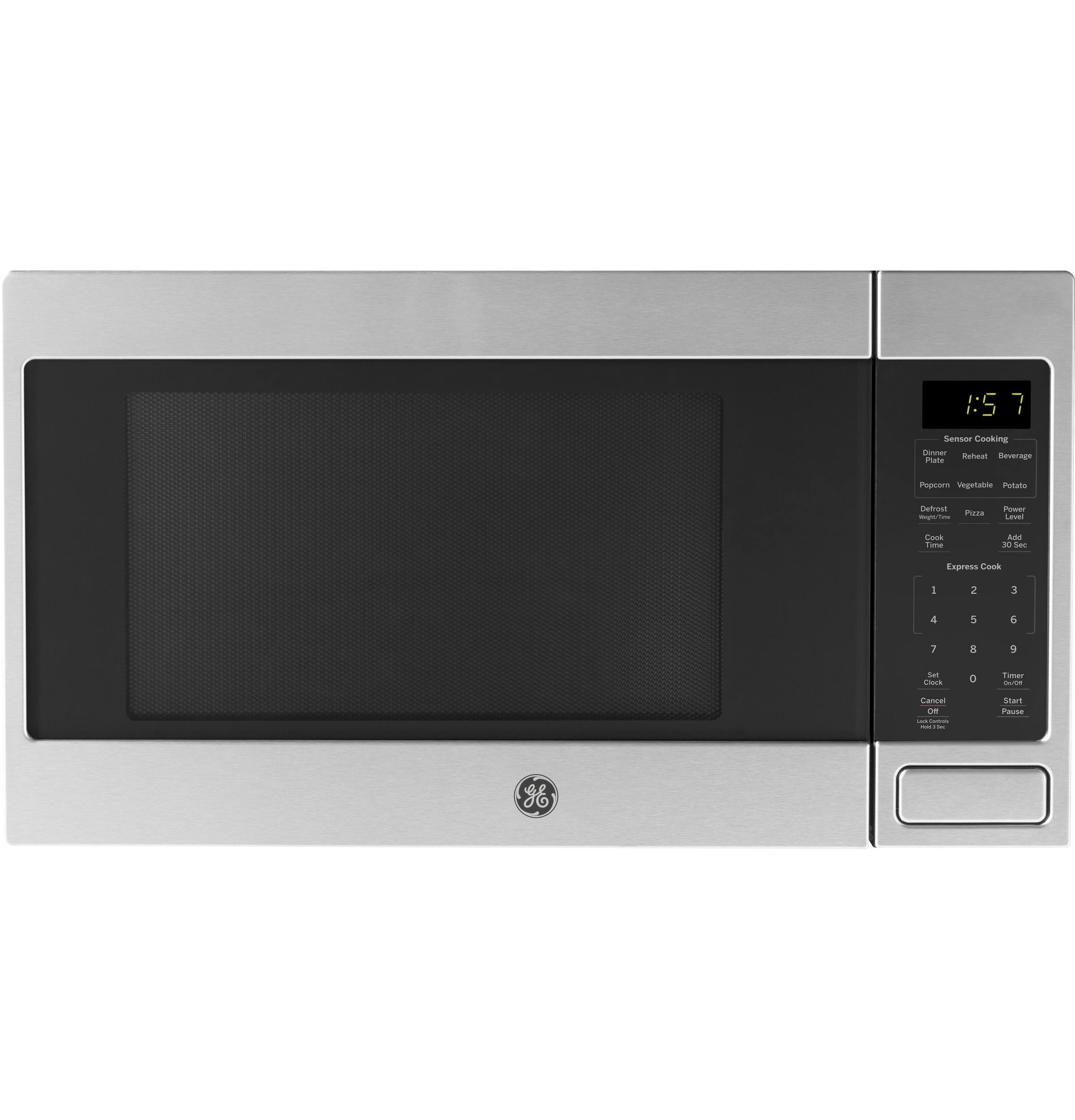 GE 1.6-cu ft 1150-Watt Sensor Cooking Controls Countertop Microwave  (Stainless Steel) in the Countertop Microwaves department at