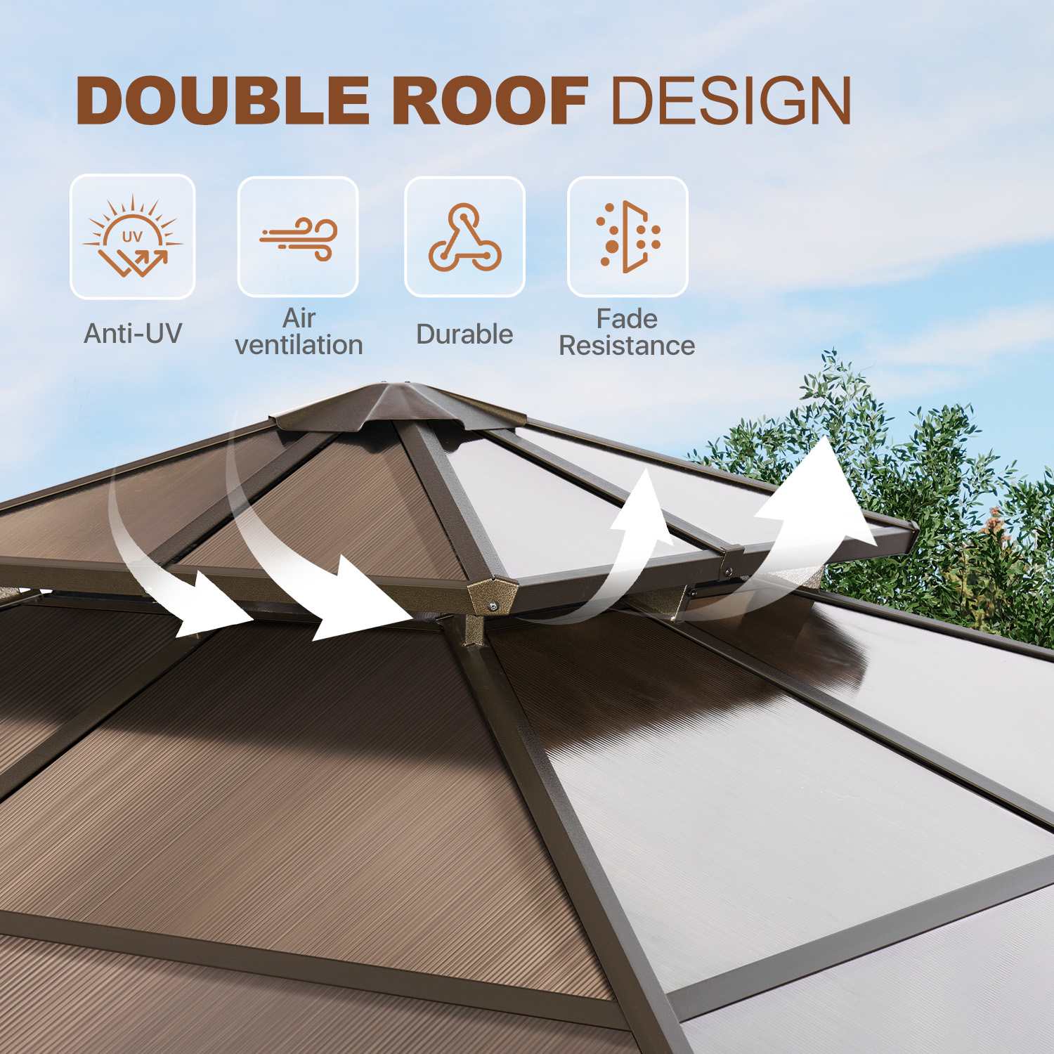 Sunmthink GBSM36R02 Wood-Resin-Gazebos - View #3