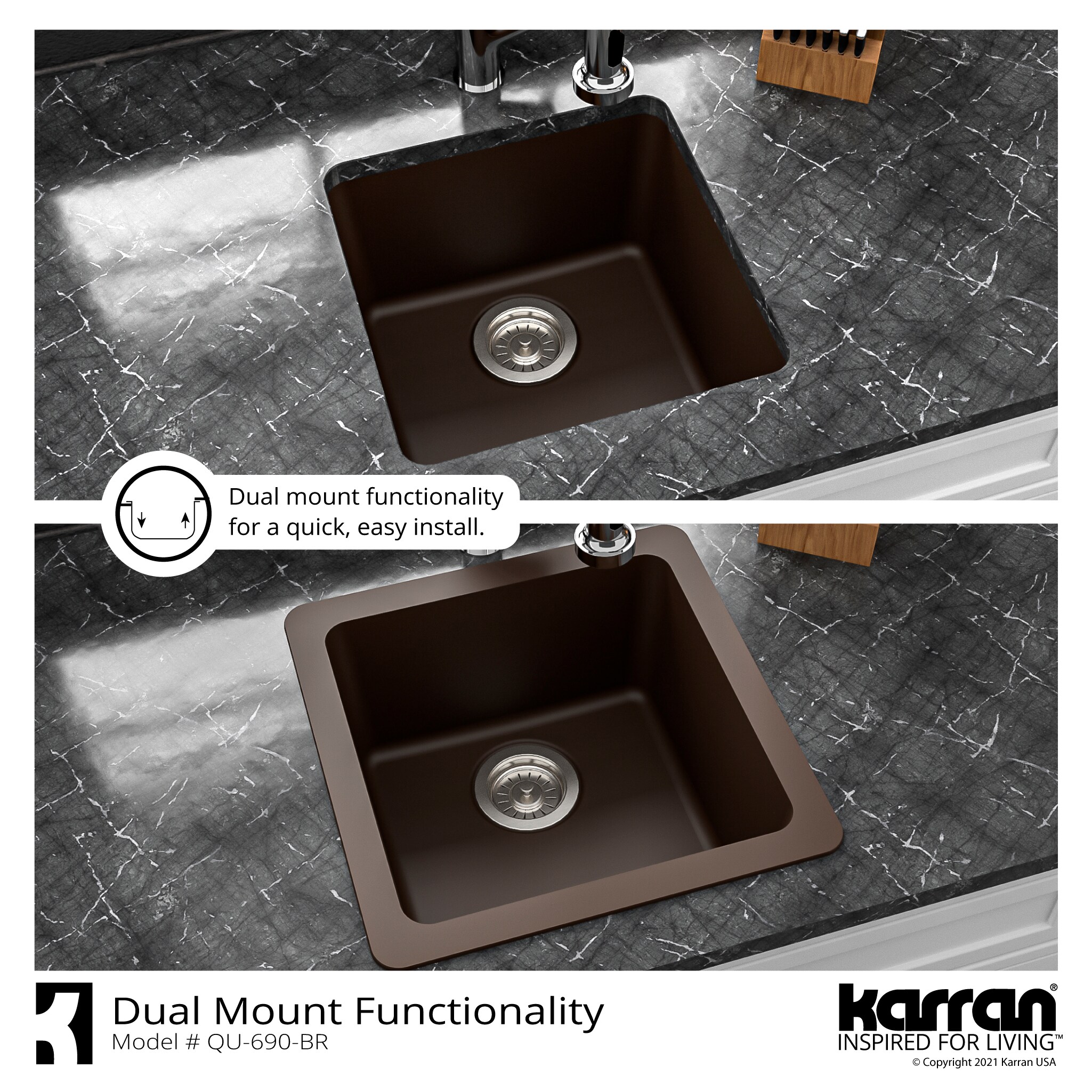 Karran QU-690-BR Kitchen-Sinks - View #8