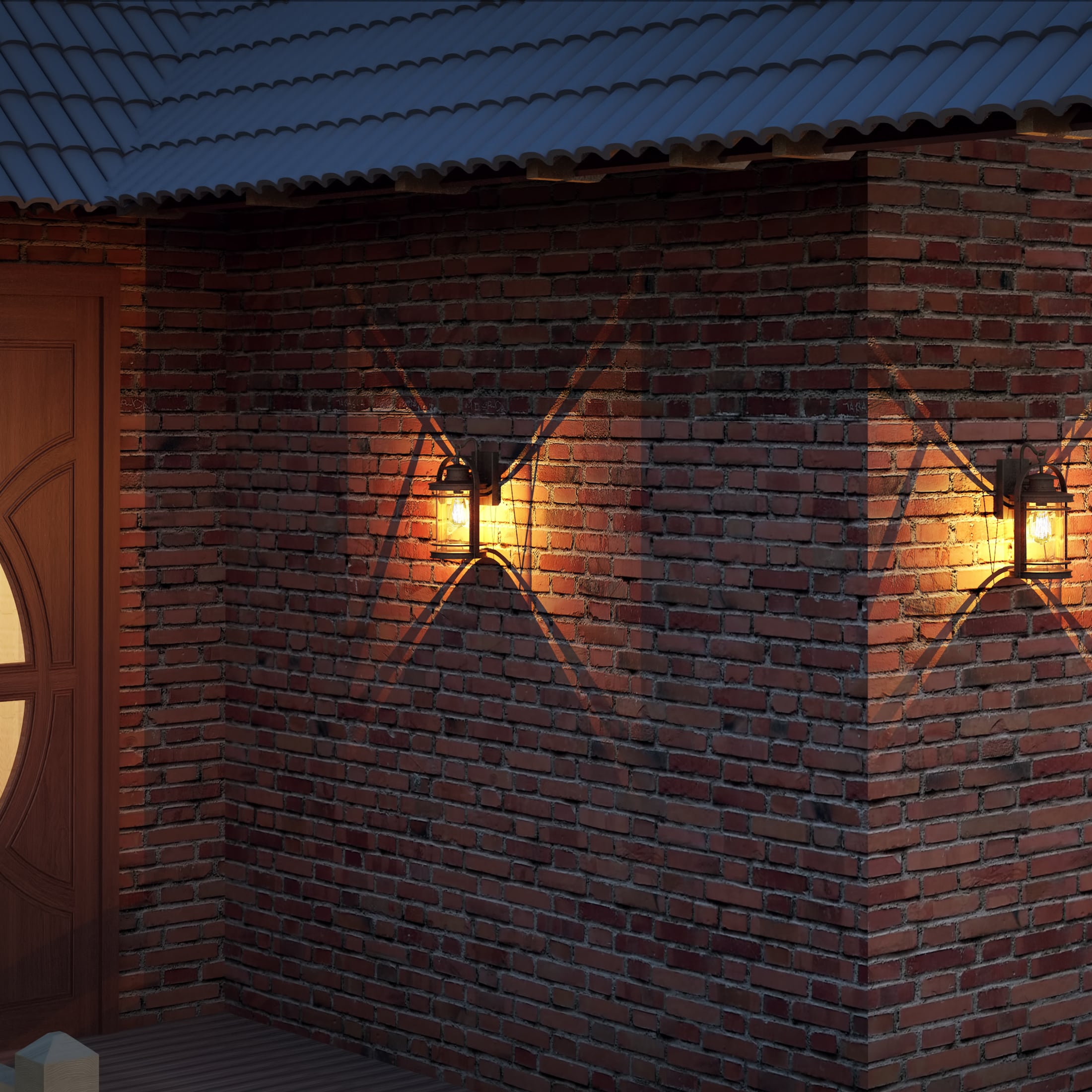 Quoizel Booker 15-in H Mystic Black Medium Base (E-26) Outdoor Wall Light