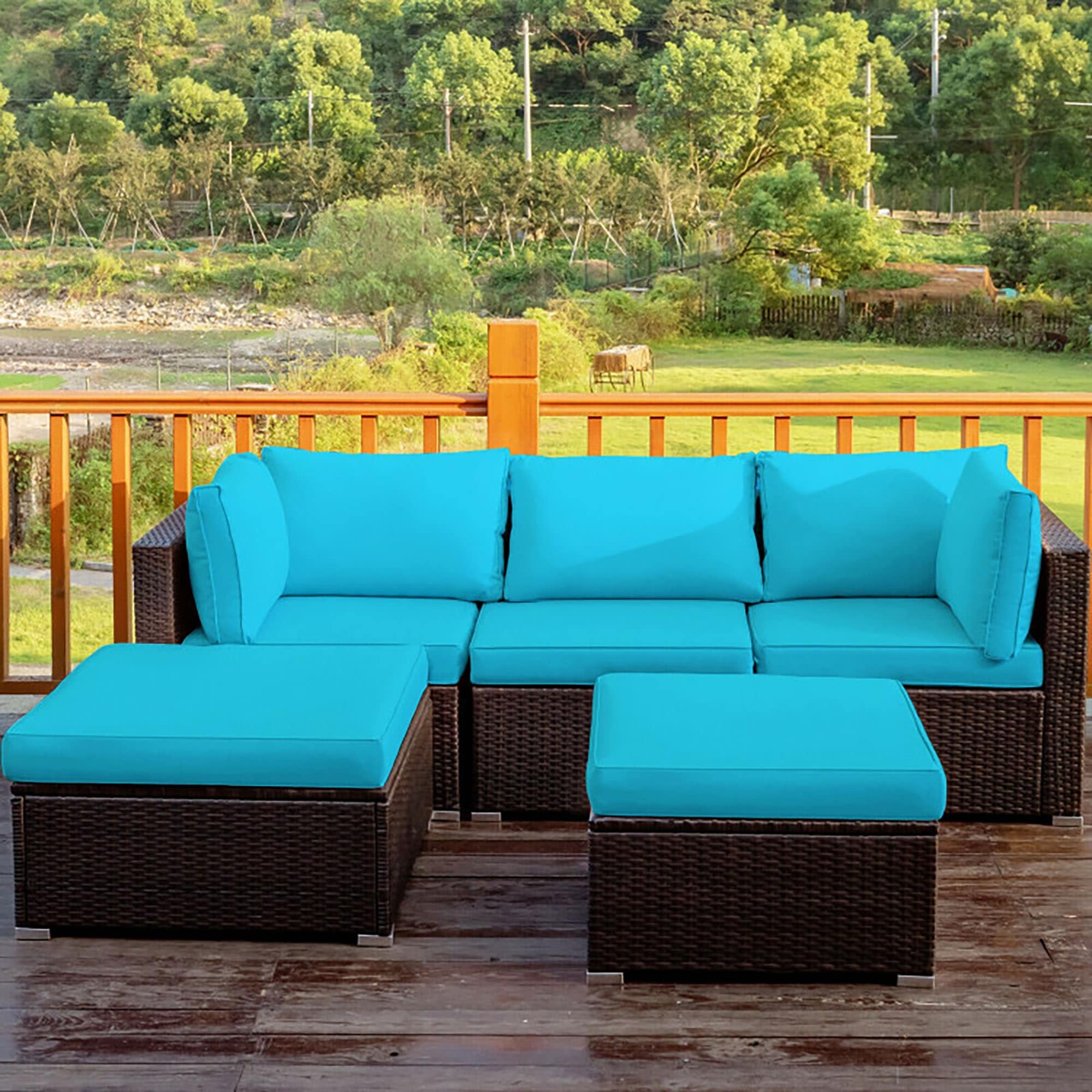 CASAINC CN-WFQ09-BLK-BL Patio-Conversation-Sets - View #8