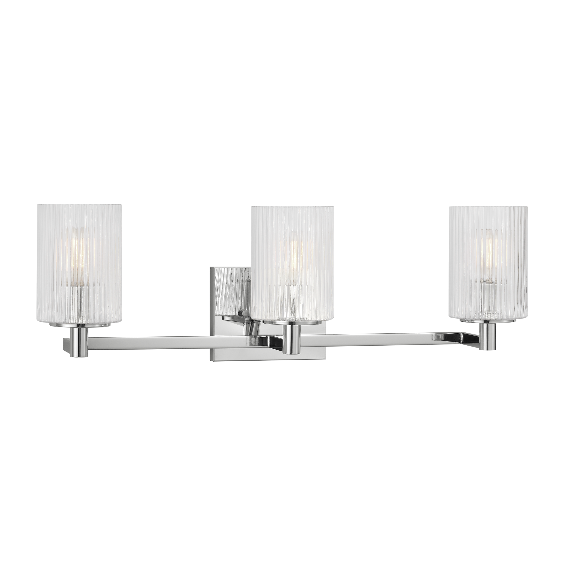 Generation Lighting GLV1043EN/CH Lando 24.625-in 3 -Light Chrome Transitional Vanity light