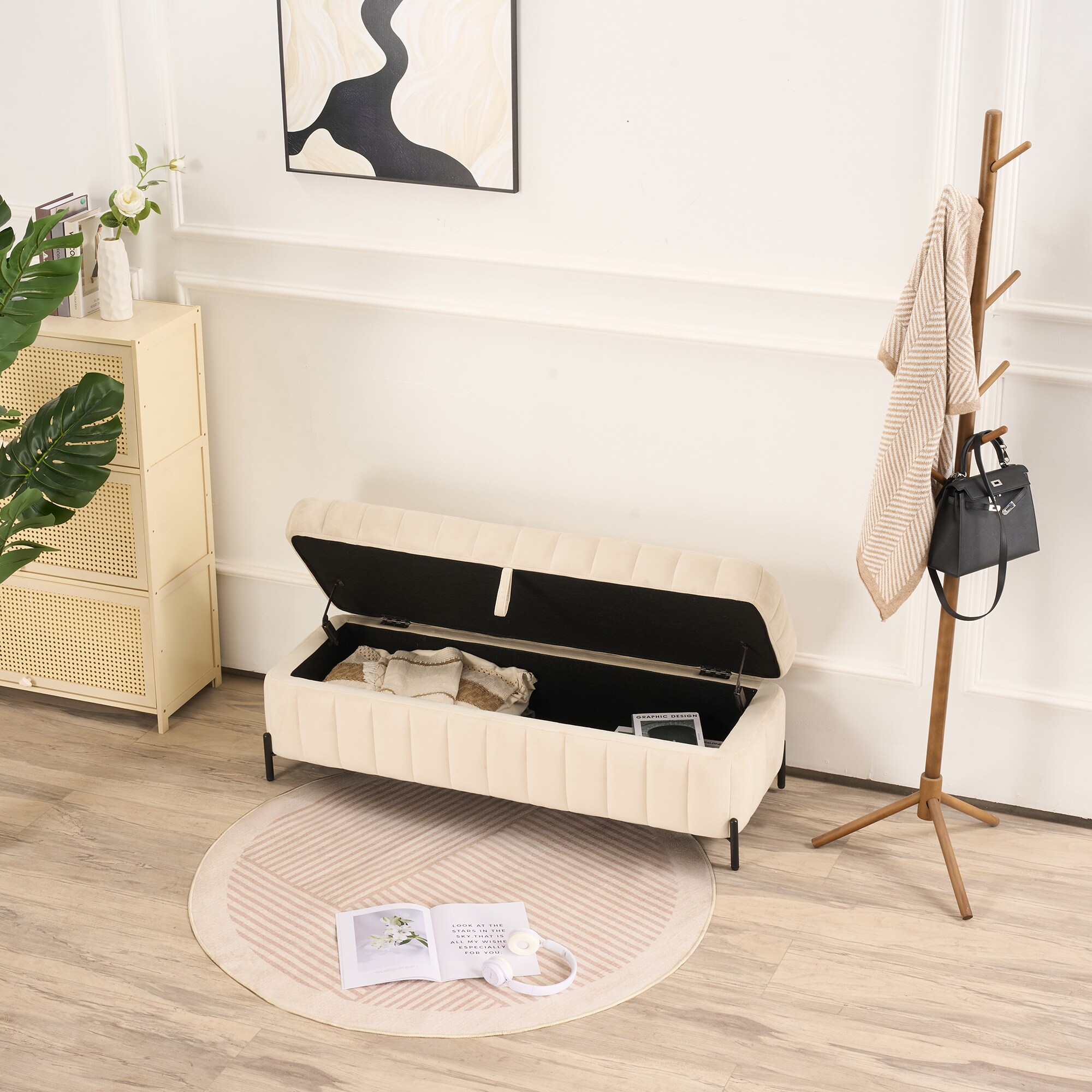 Aortzio HM-S4020-BEIGE bench - View #2