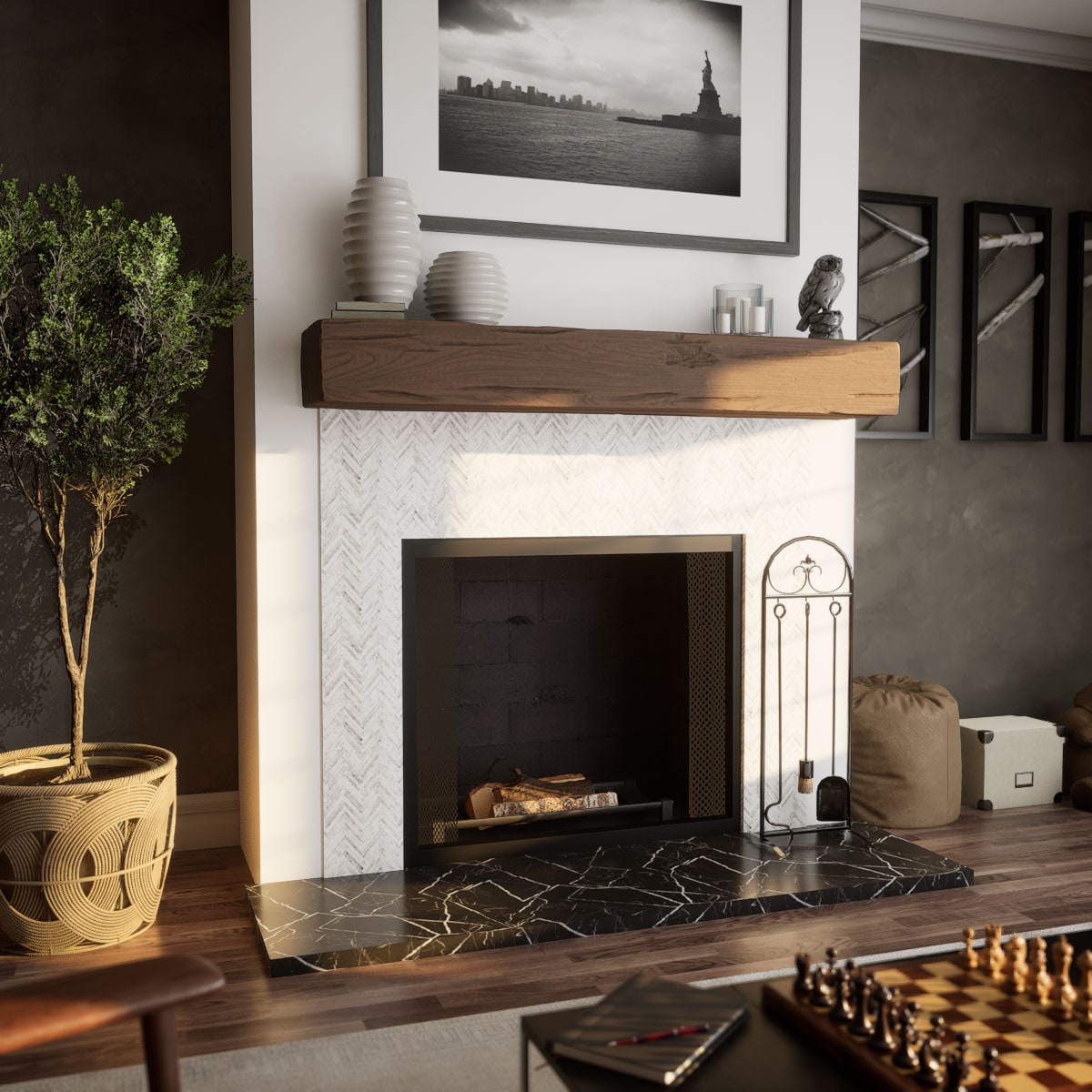 Ekena Millwork MANURW04X06X72ZD Mantel-Shelves - View #8