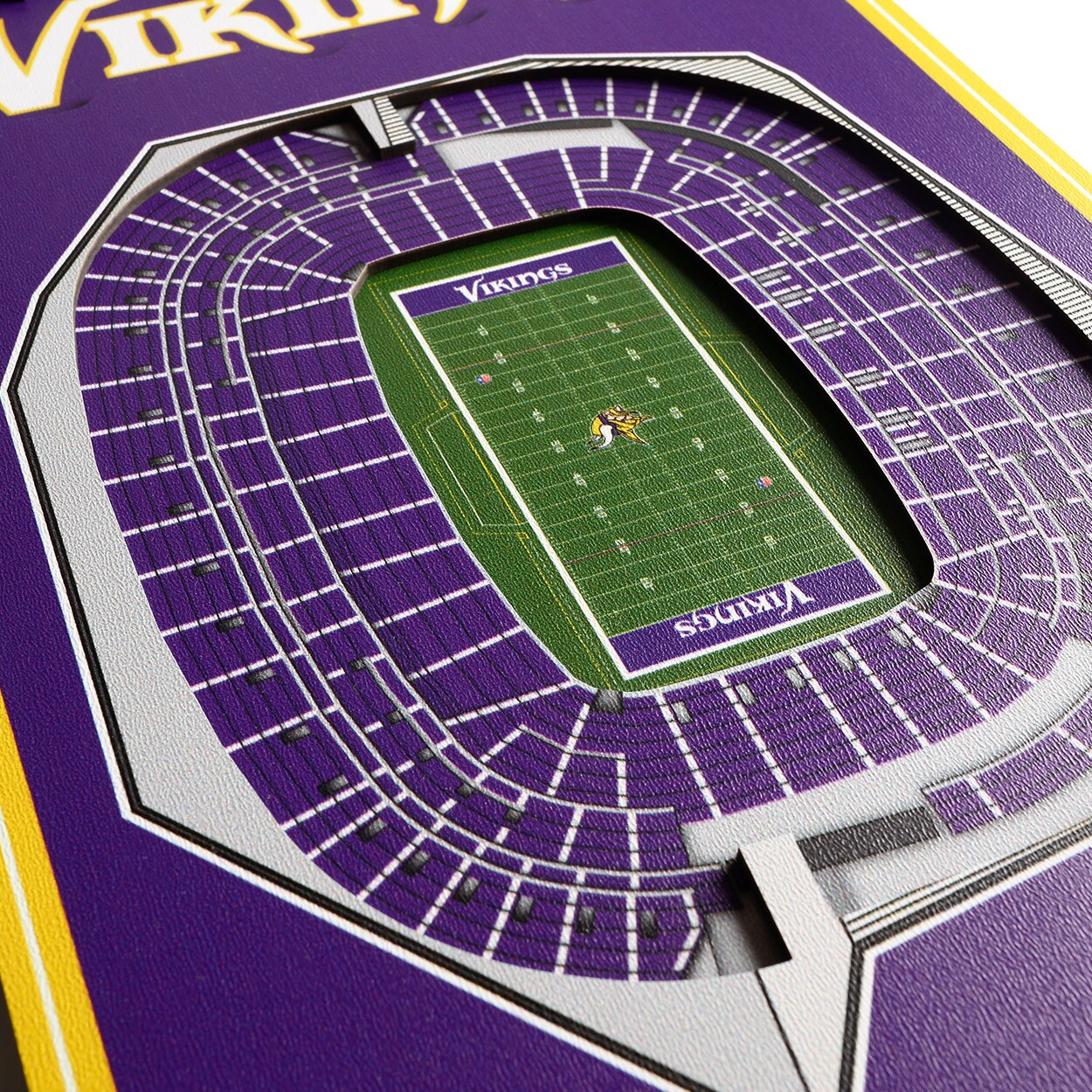 Minnesota Vikings 5 Layer StadiumViews 3D Wall Art