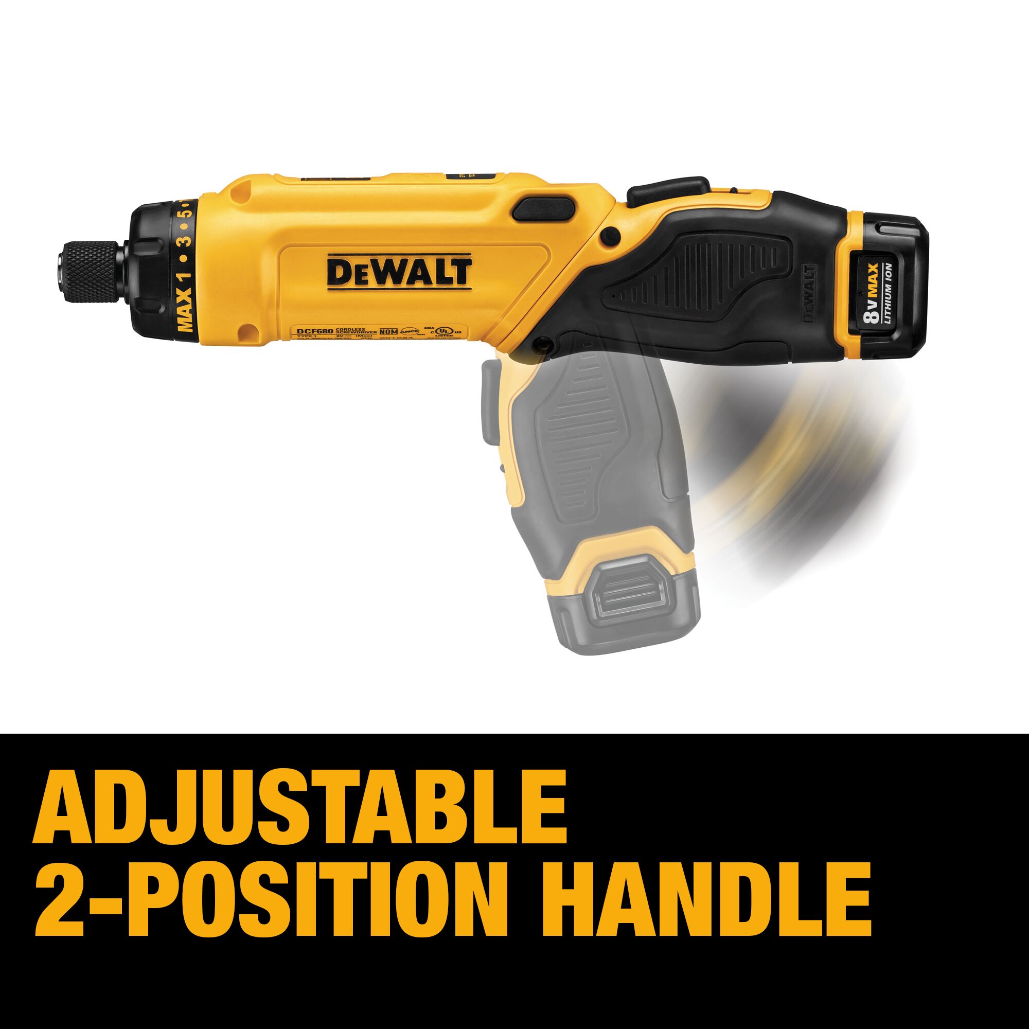DEWALT 8-volt 1/4-in Cordless Screwdriver (1-Battery Included and