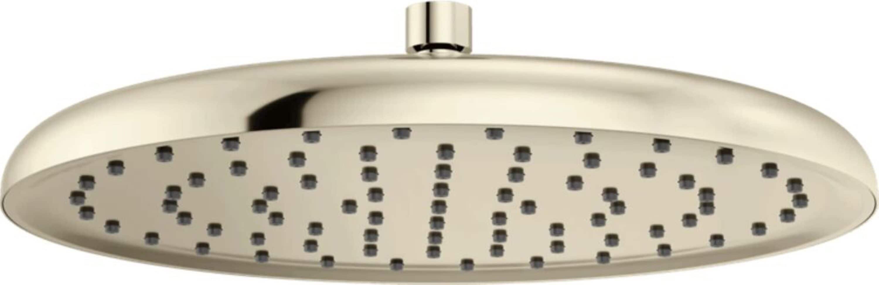 Delta Delta Single-Setting Raincan Shower Head Lumicoat Polished Nickel