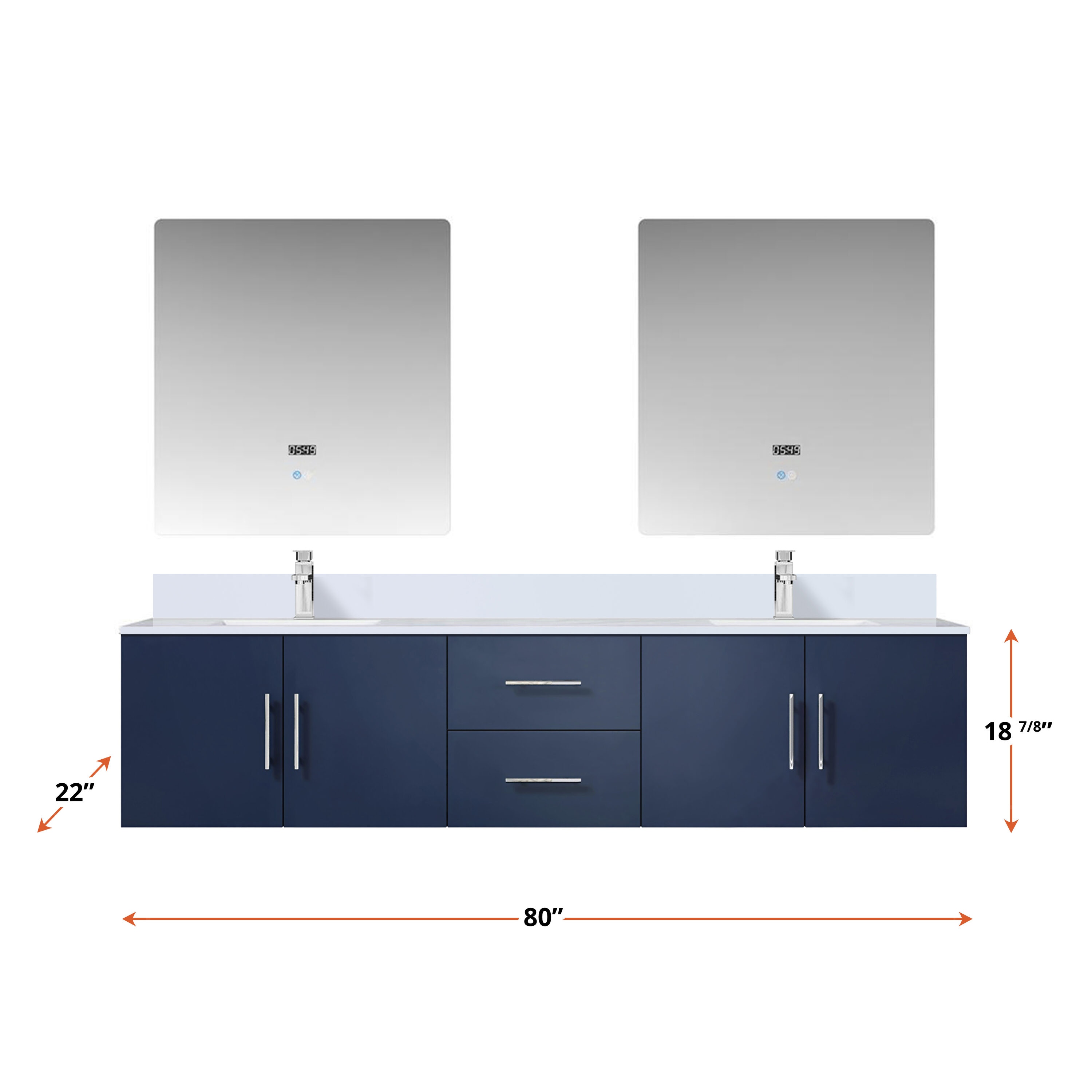 Lexora LVG80DE210 Bath-Vanity-Combo - View #4