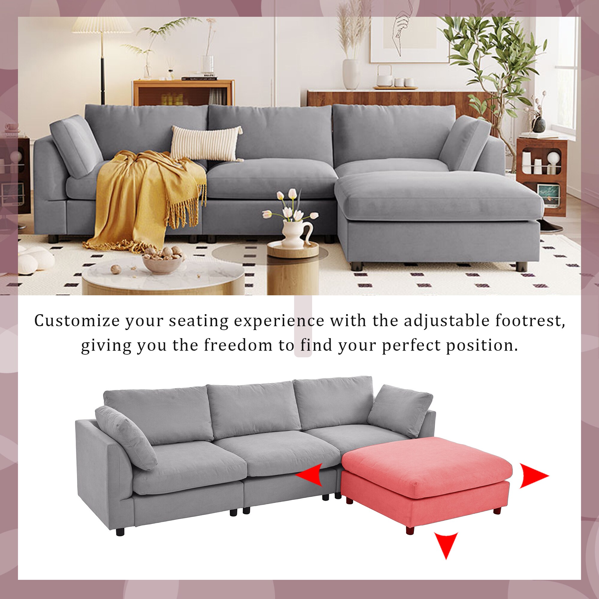 SINOFURN SYA020271GY Sofas-Loveseats - View #9