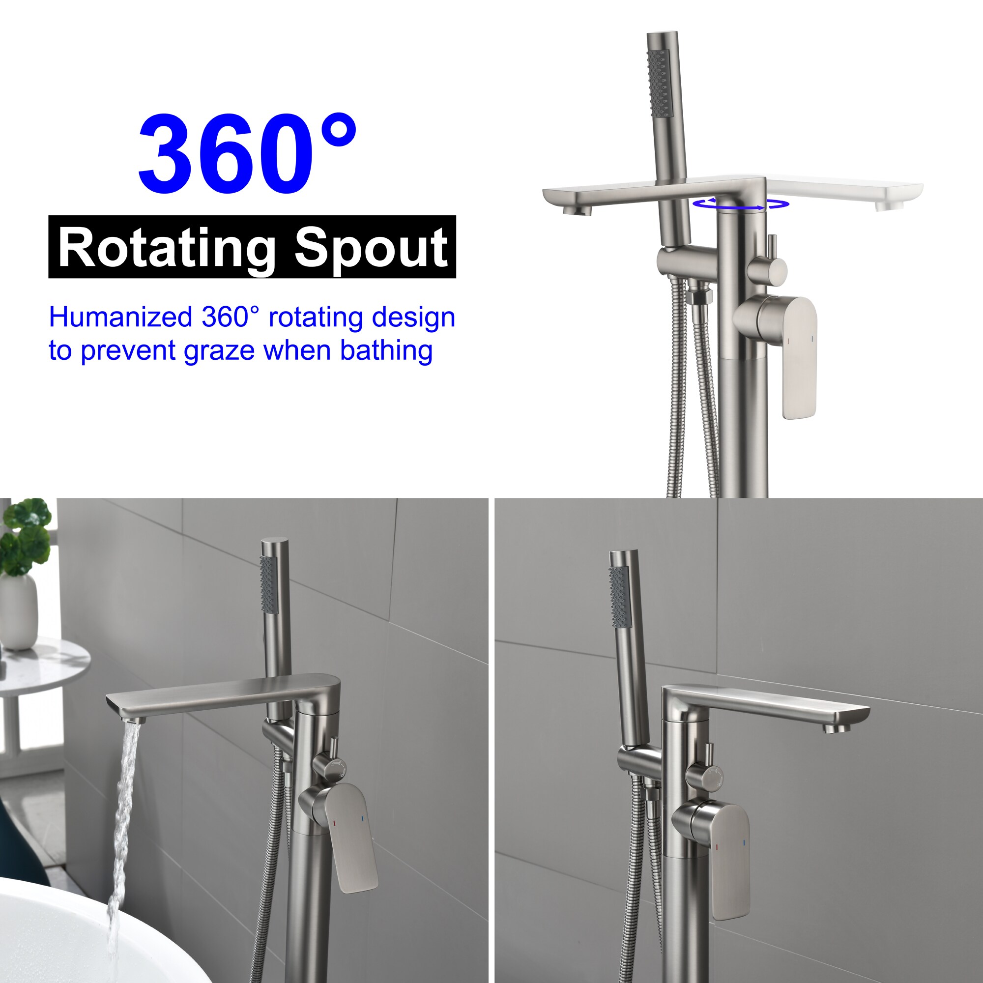 Nestfair SMD8008N Roman-Tub-Faucets - View #6