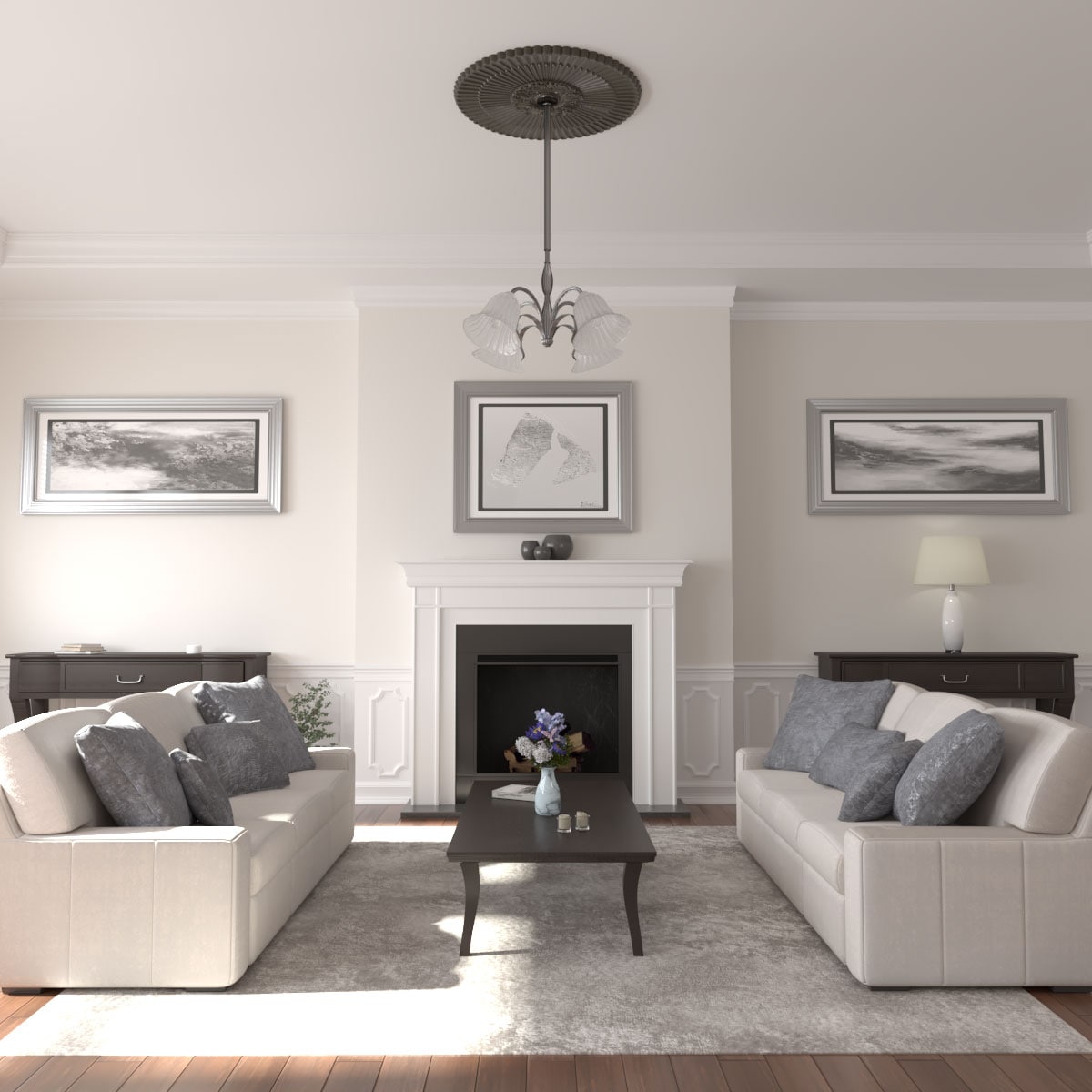 Ekena Millwork CM41NESHF Ceiling-Medallions - View #4