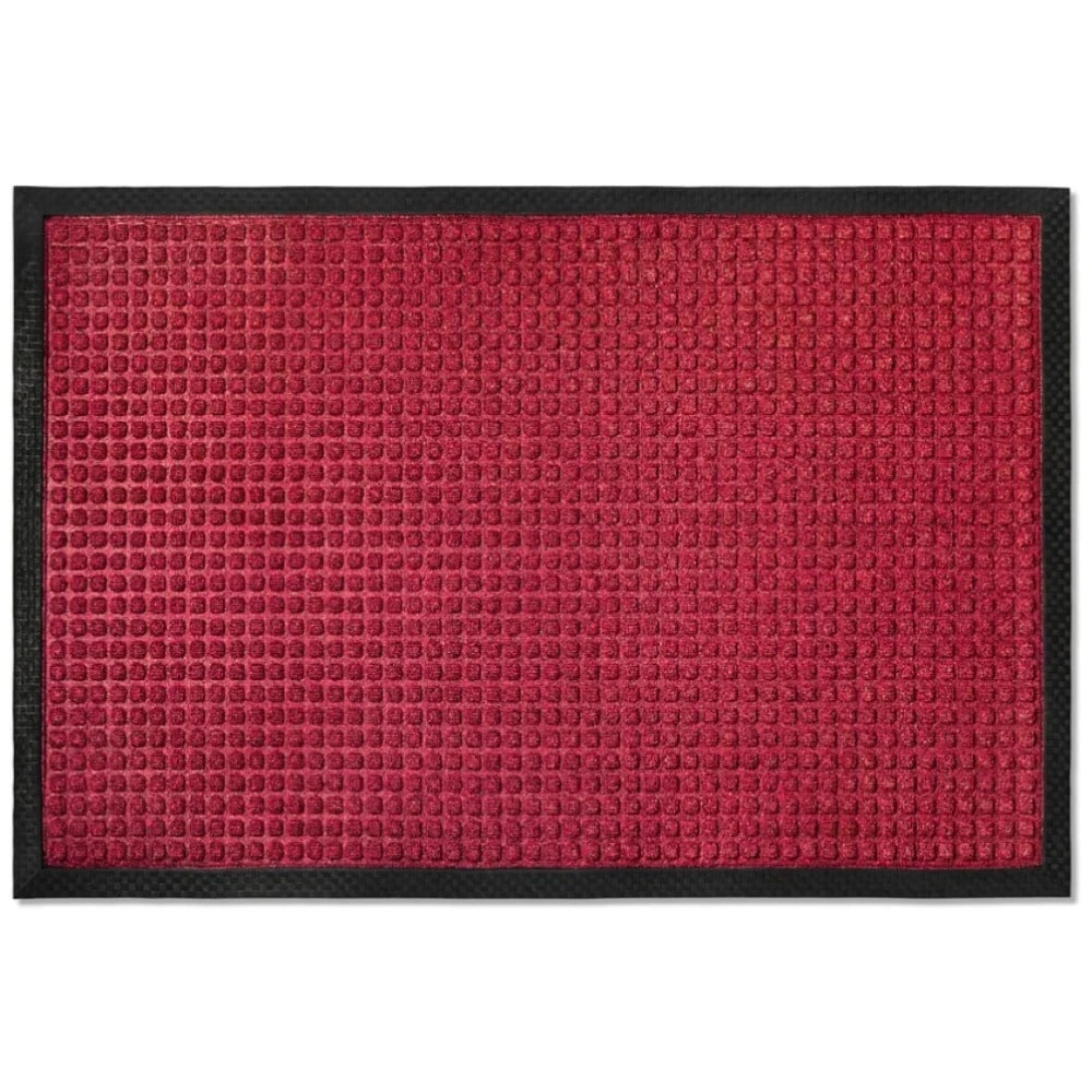 Envelor PP-71502-MR-M 2-ft x 3-ft Button - Maroon Polypropylene Rectangular Indoor or outdoor Decorative Home Door mat