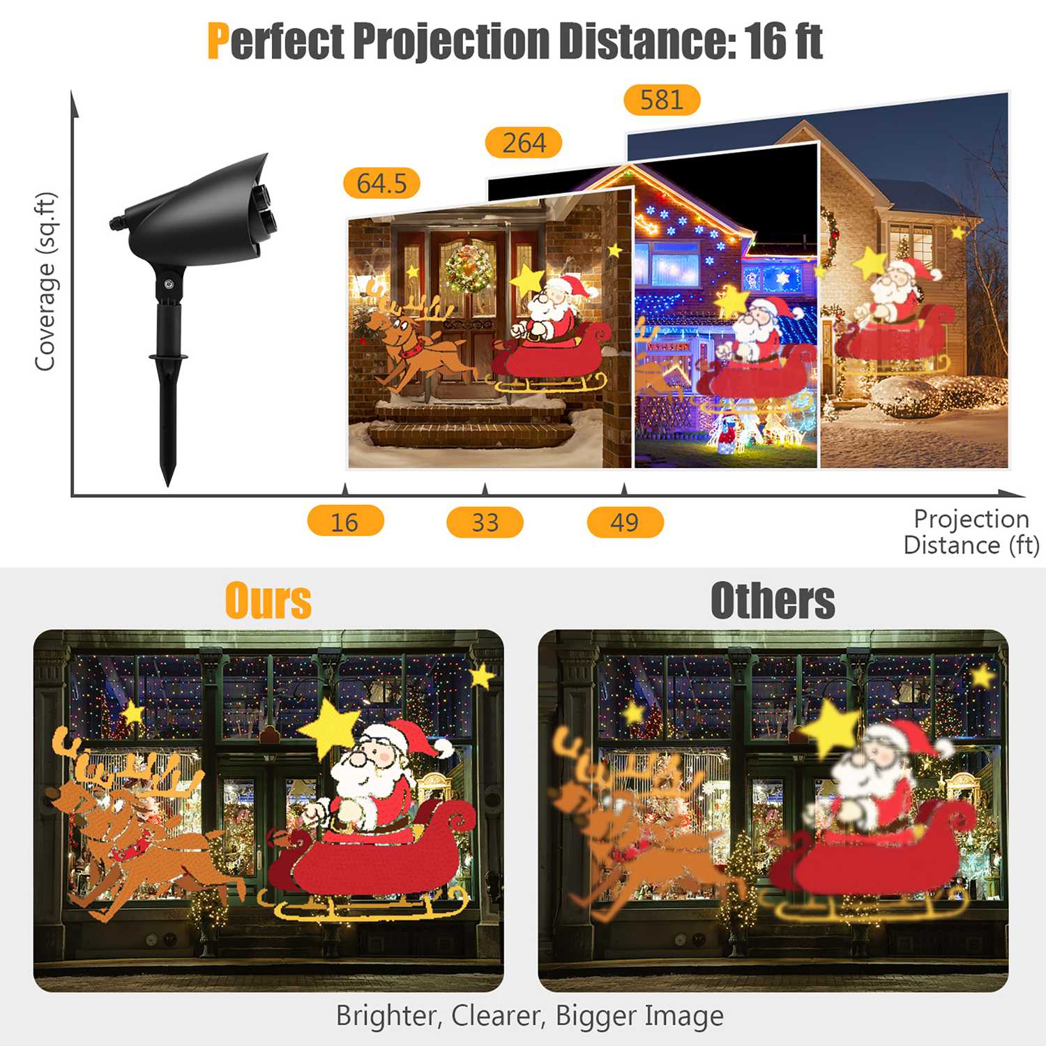 Costway CSHY001915 Christmas-Light-Show-Projectors - View #6