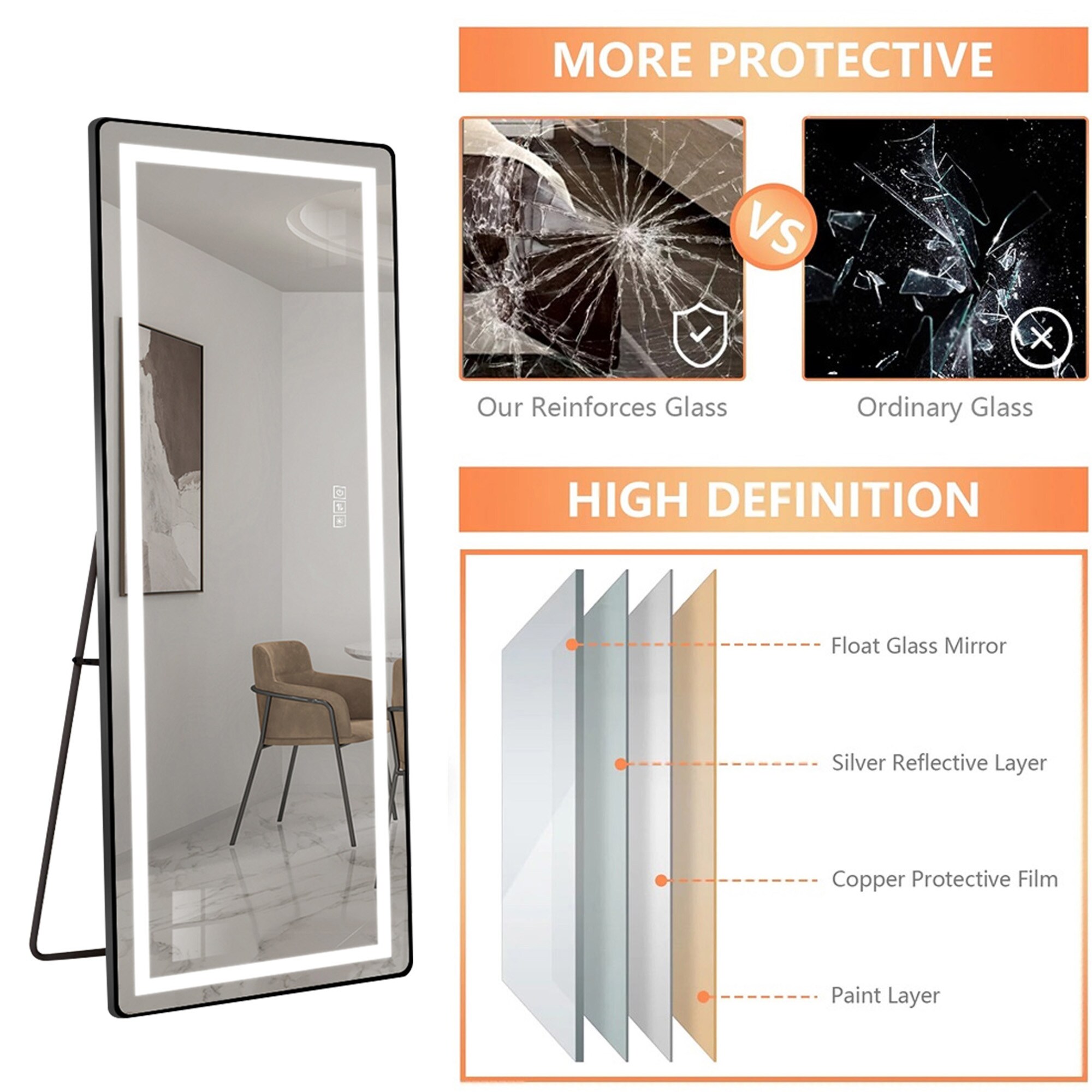 SINOFURN SYD8700032BK Decor-Mirrors - View #7