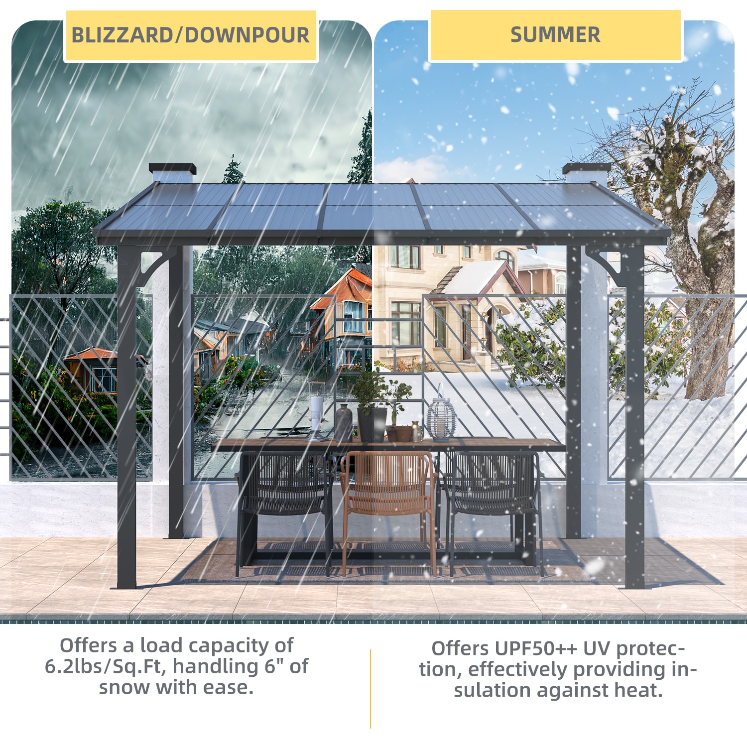 AECOJOY 16302BK-LS02 Wood-Resin-Gazebos - View #3