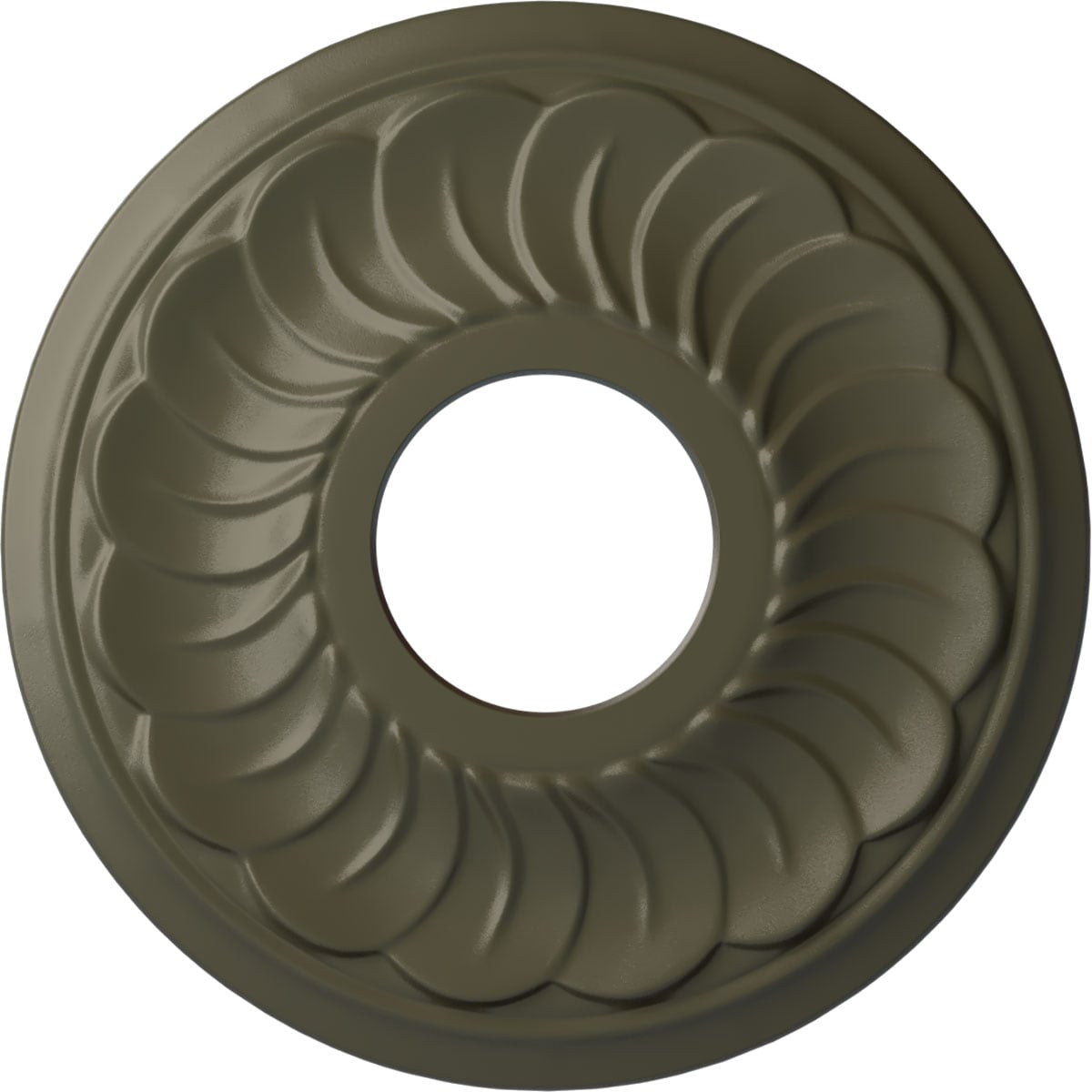 Ekena Millwork CM11BLWHF Blackthorn 11.75-in W x 11.75-in L Painted Witch Hazel Polyurethane Whole Ceiling Medallion