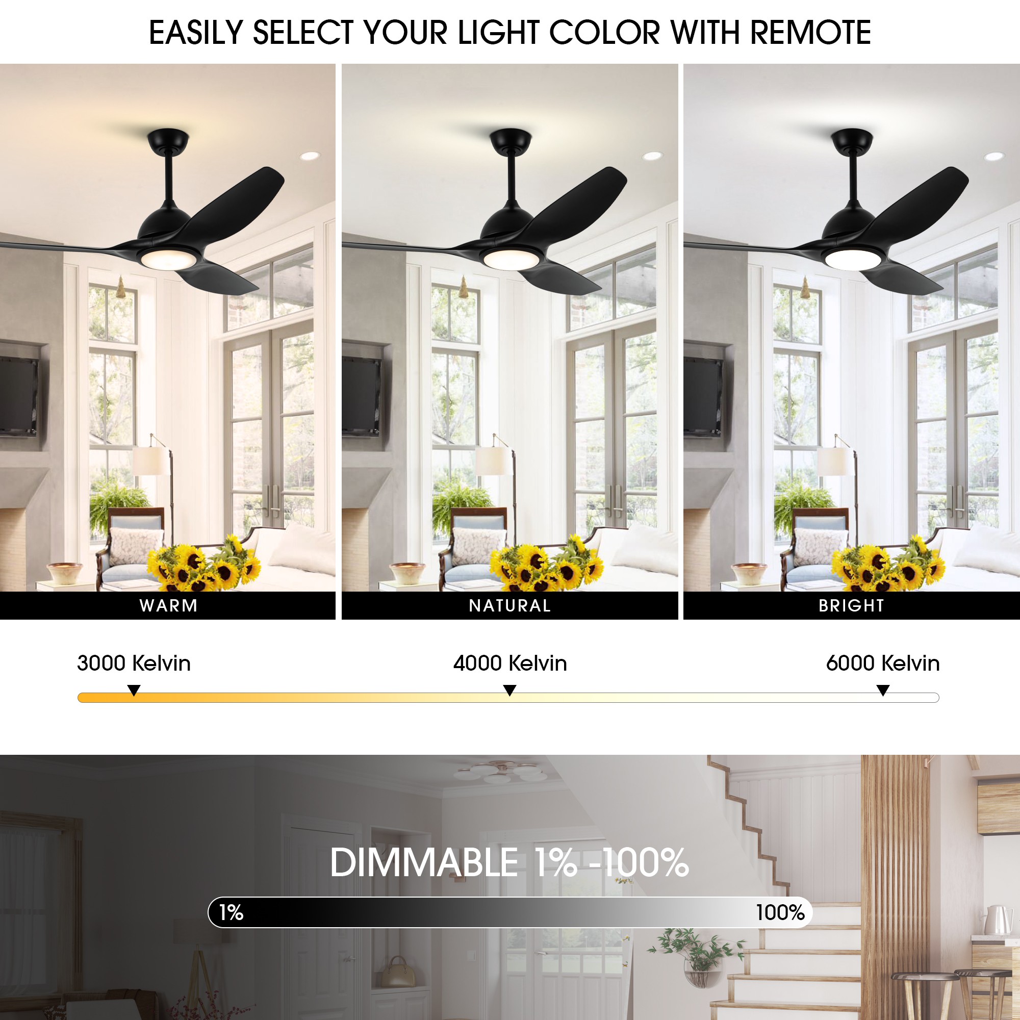 VACZON VZA01A112BK Ceiling-Fans - View #5