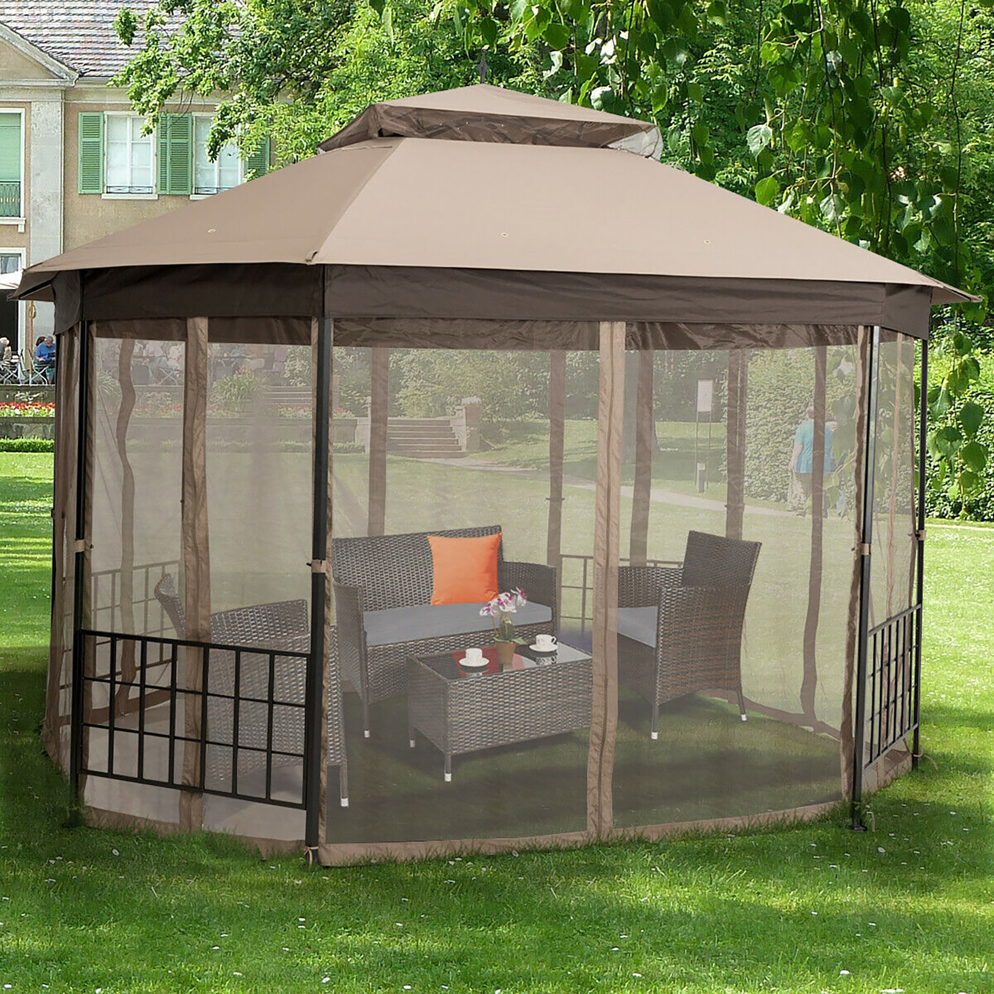CASAINC CS-ORUS-731BE Wood-Resin-Gazebos - View #9
