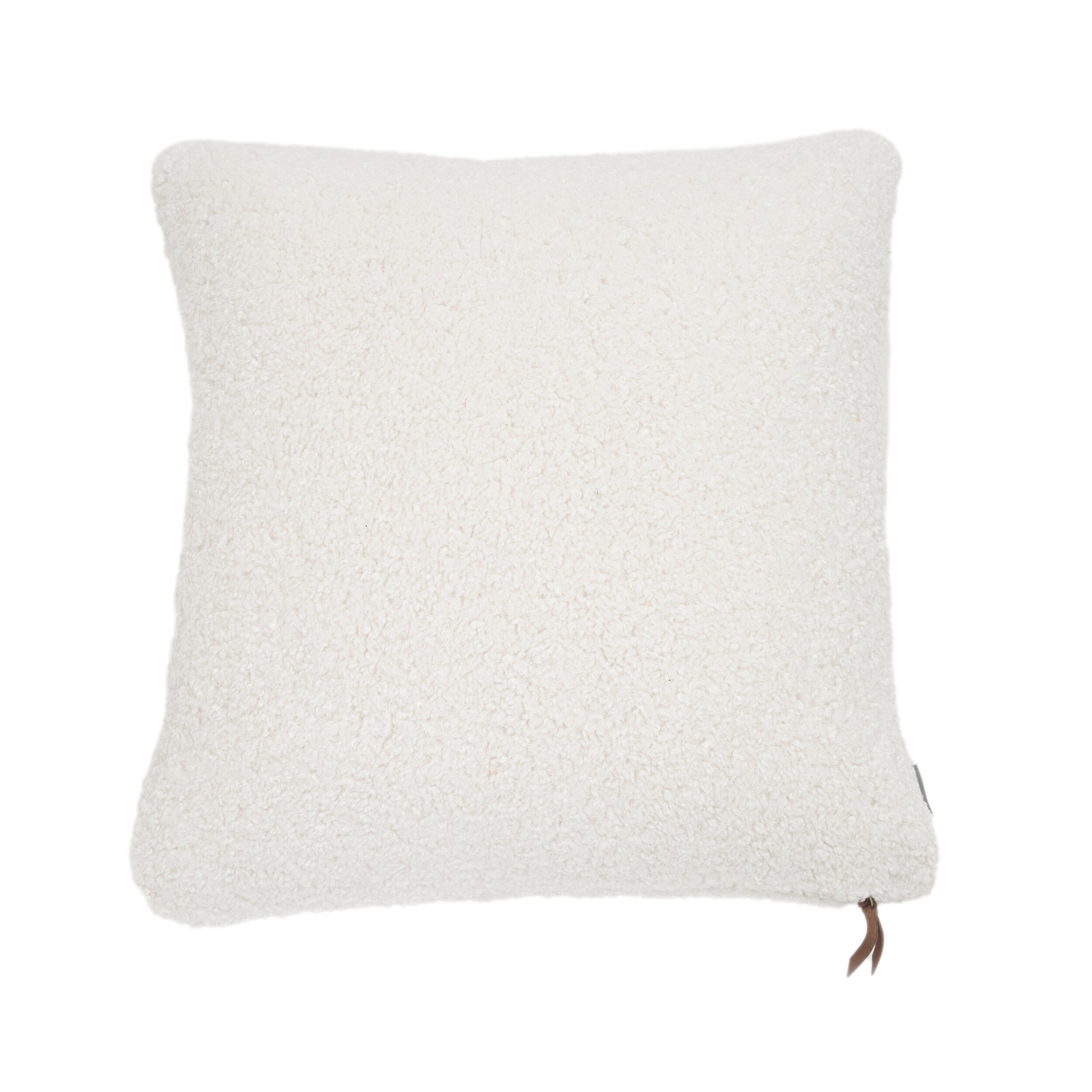 Better Homes & Gardens Sherpa Square Throw Pillow, 20 inch x 20 inch, Light Gray, Pack of 1