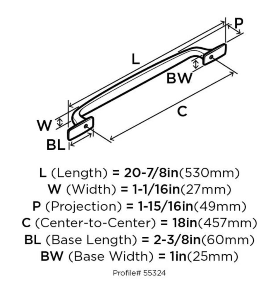 Amerock 1853566 Cabinet-Pulls - View #6