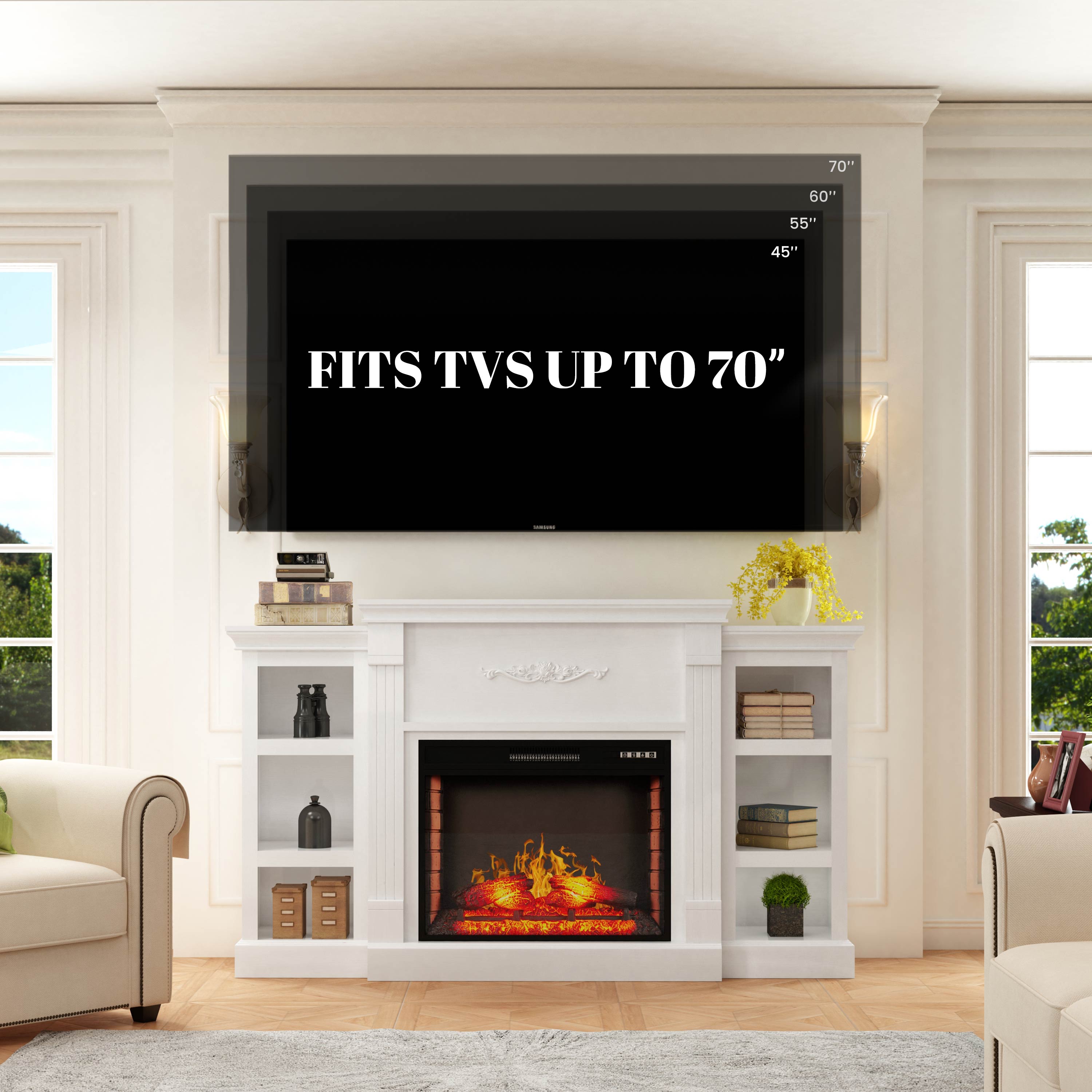 Mondawe MO-WE89176 Electric-Fireplaces - View #2