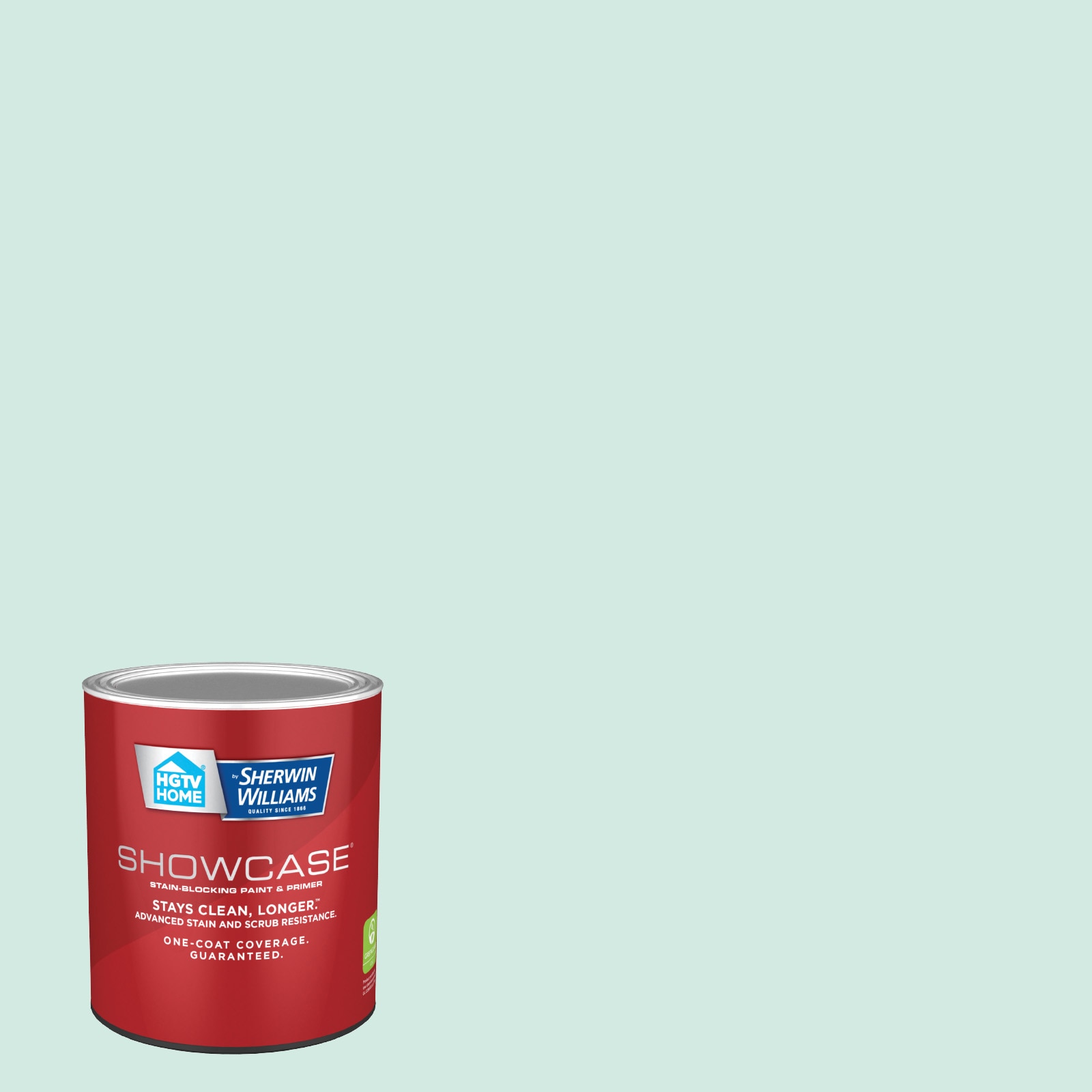 HGTV HOME by Sherwin-Williams 5008-7A-935219 Showcase Flat Mint Whisper 5008-7A Acrylic Interior Paint Paint + Primer ( 1-quart )