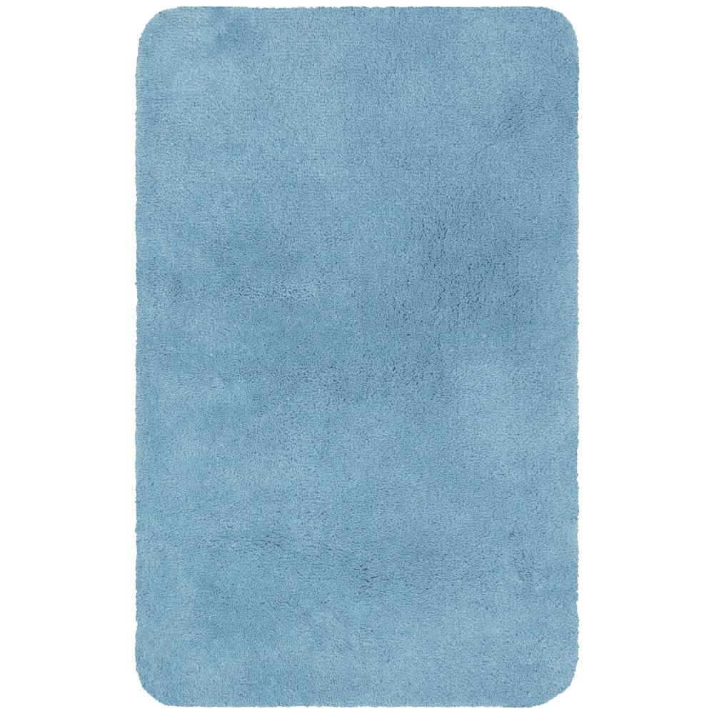 Maples Rugs Bathroom Rugs Colorsoft 20 x 34 Non Slip Washable Bath Mat Made in USA} Soft & Quick Dry for Vanity and Shower, Federal Blue