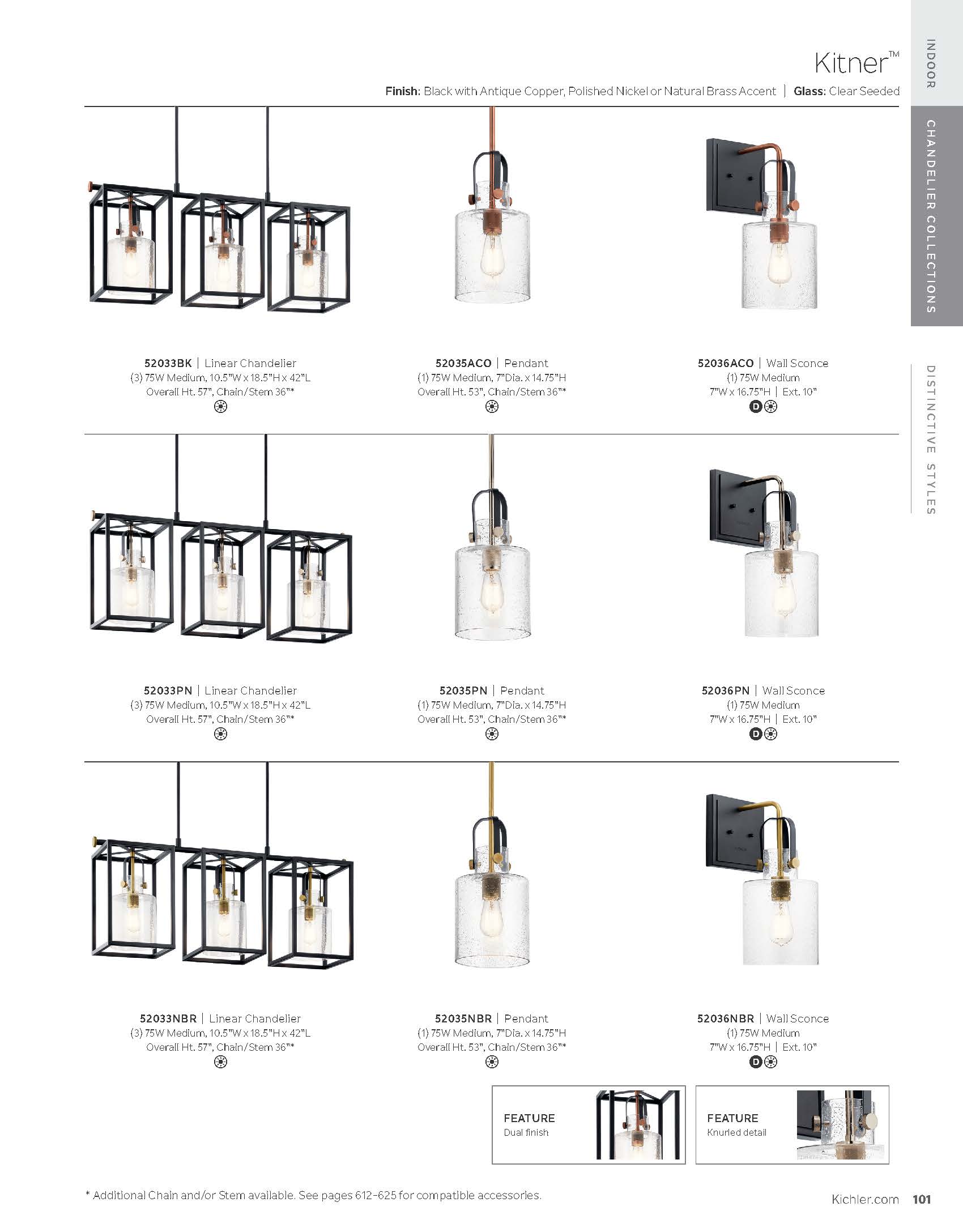 Kichler 52035PN Pendant-Lights - View #5