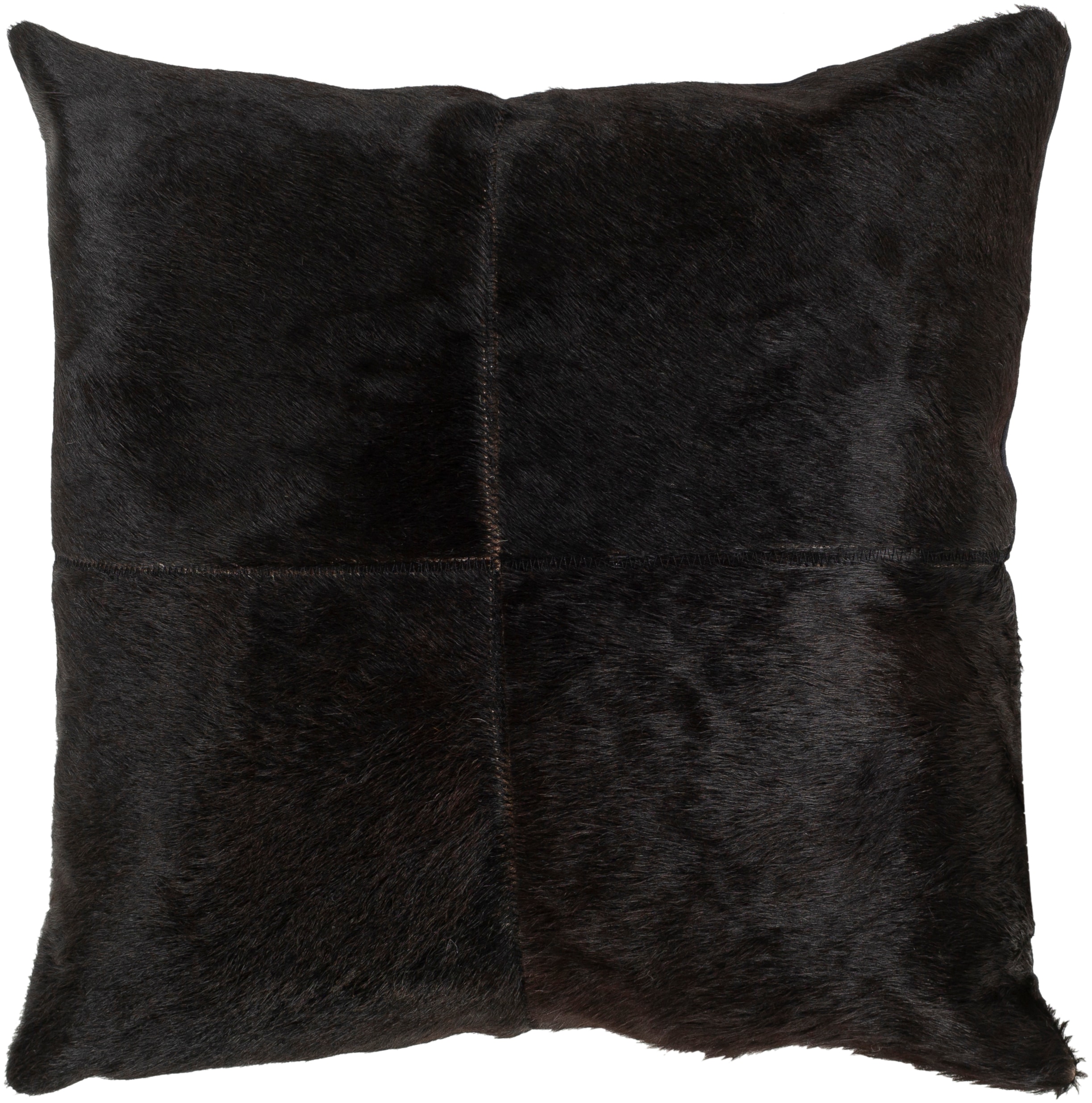 Surya DEX002-2020P Dexter 20-in x 20-in Black Square Indoor Decorative Pillow