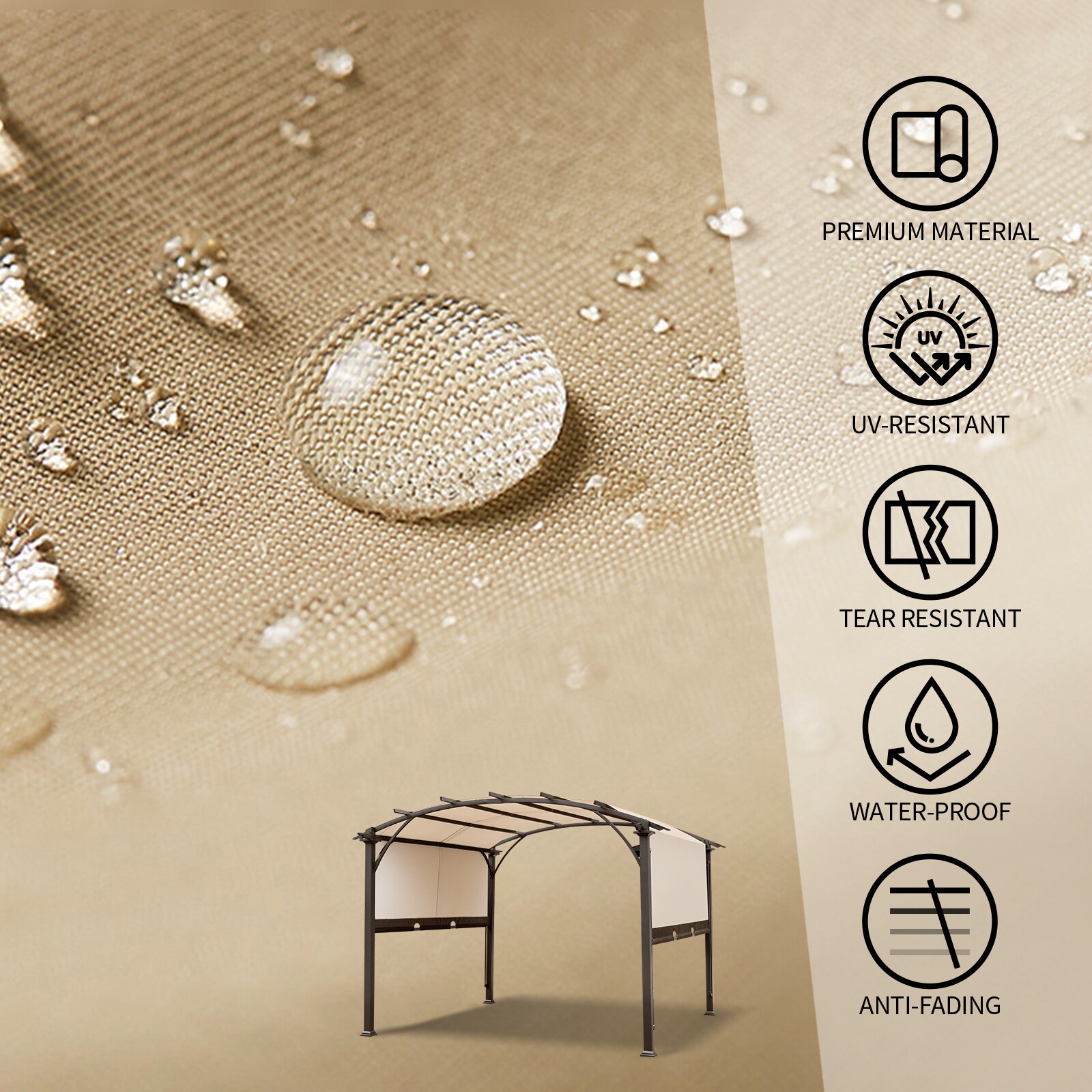 Winado LO1G57000653+654 Wood-Resin-Gazebos - View #6