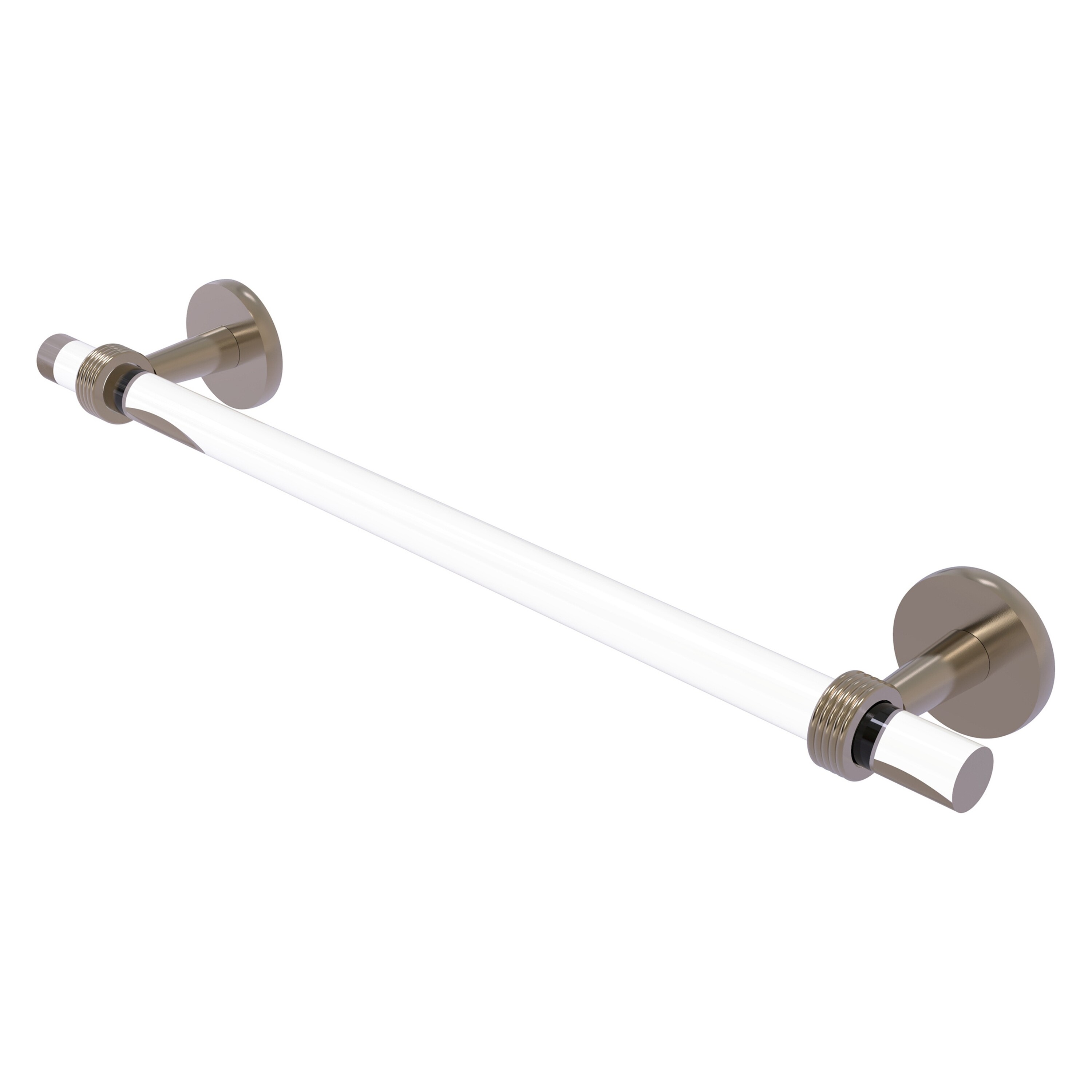 Allied Brass Clearview 30-in Antique Pewter Wall Mount Single Towel Bar in  the Towel Bars department at