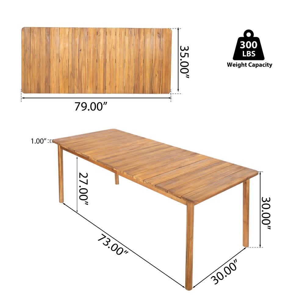 Coolbibila CIAN-PTABLE-TEAK Patio-Tables - View #3
