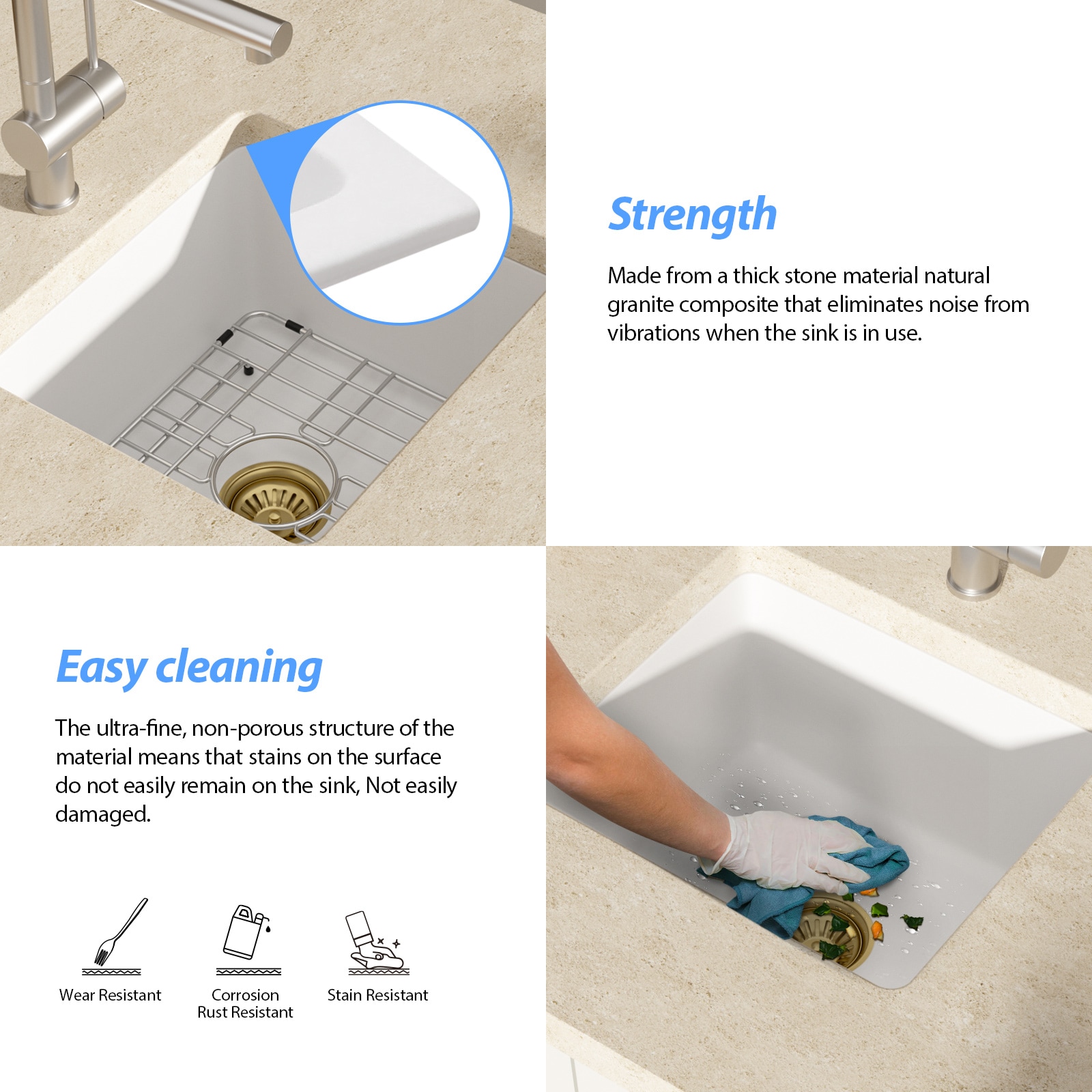 Lordear LD-SYSWHU18 Kitchen-Sinks - View #5
