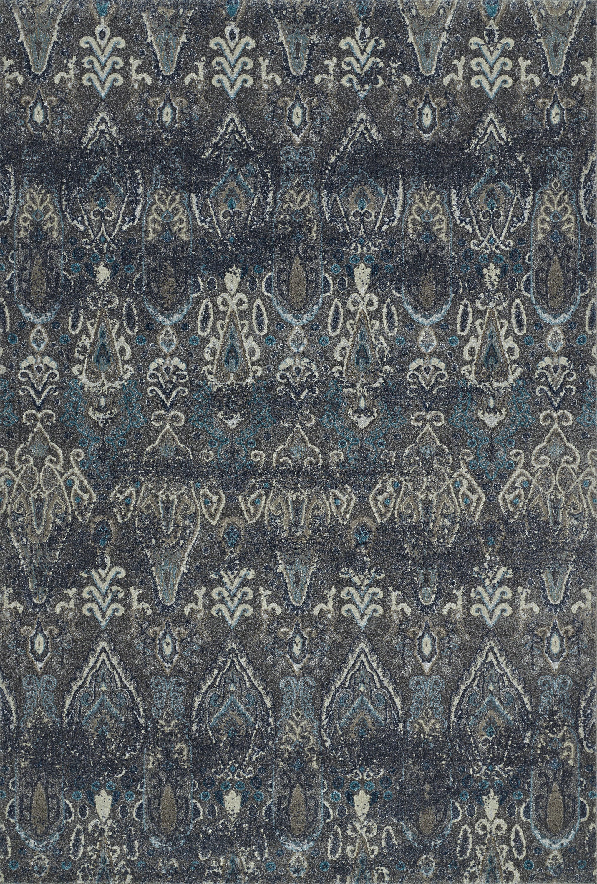 Addison Rugs ATH46ST10X13 Thurston 10 x 13 (ft) Polypropylene Steel Rectangular Indoor Ikat French Country Area rug