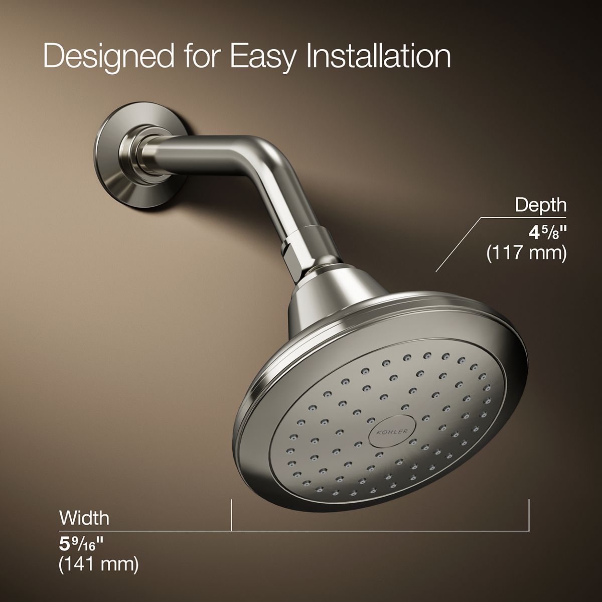 KOHLER 13137-AK-SN Fixed-Showerhead - View #4